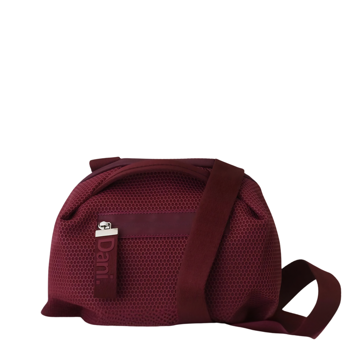 Daniella Lehavi Bonnie crossbody bag with sleek design, leather strap, and compact shape, perfect for stylish everyday use.