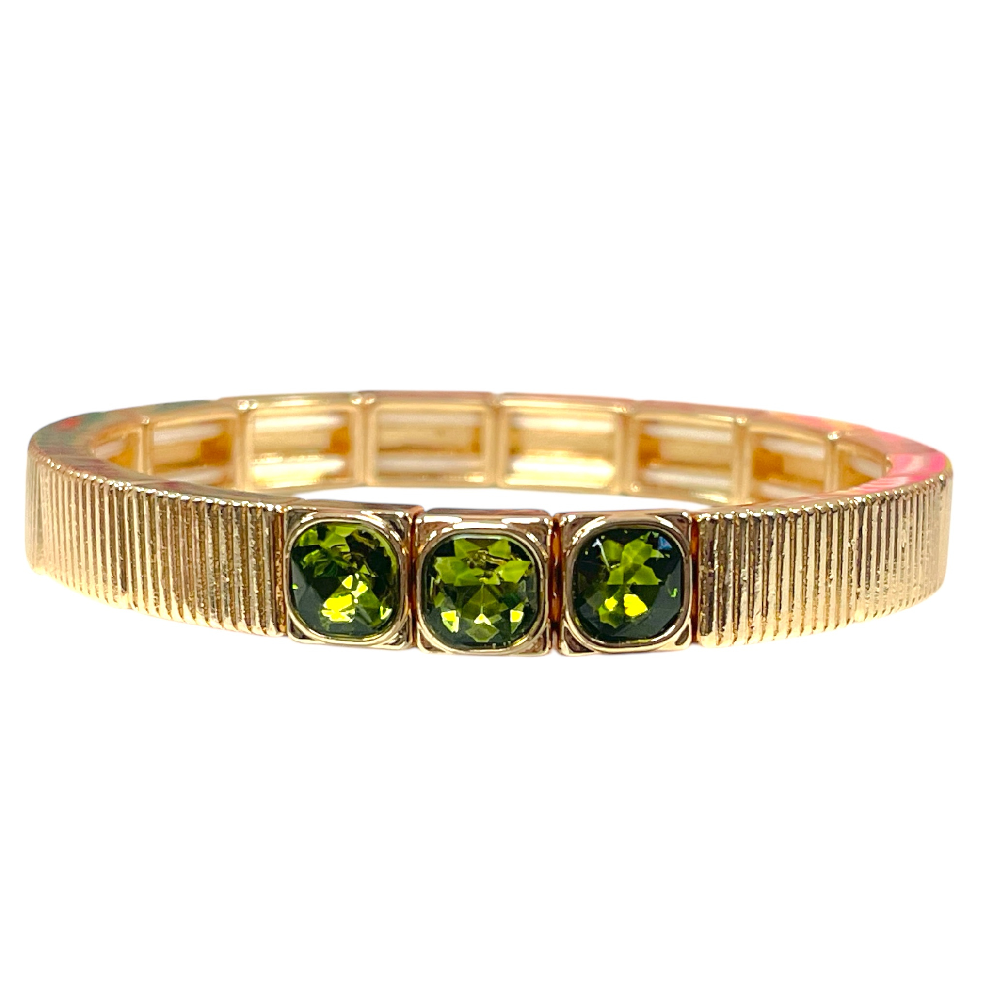 Green Gem Bracelet - Let's Bag It