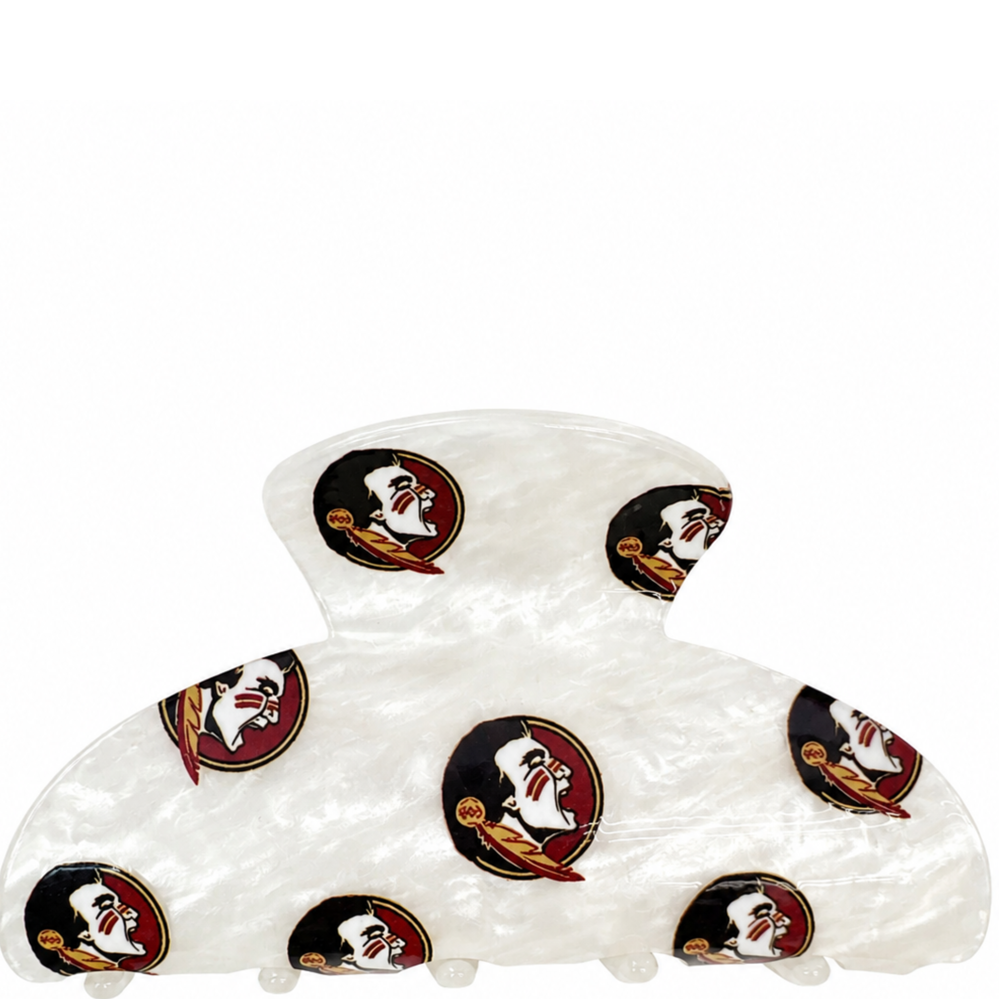Private label college hair clips, stylish metal hair clips with decorative design, ideal for securing hair in a casual or academic look.
