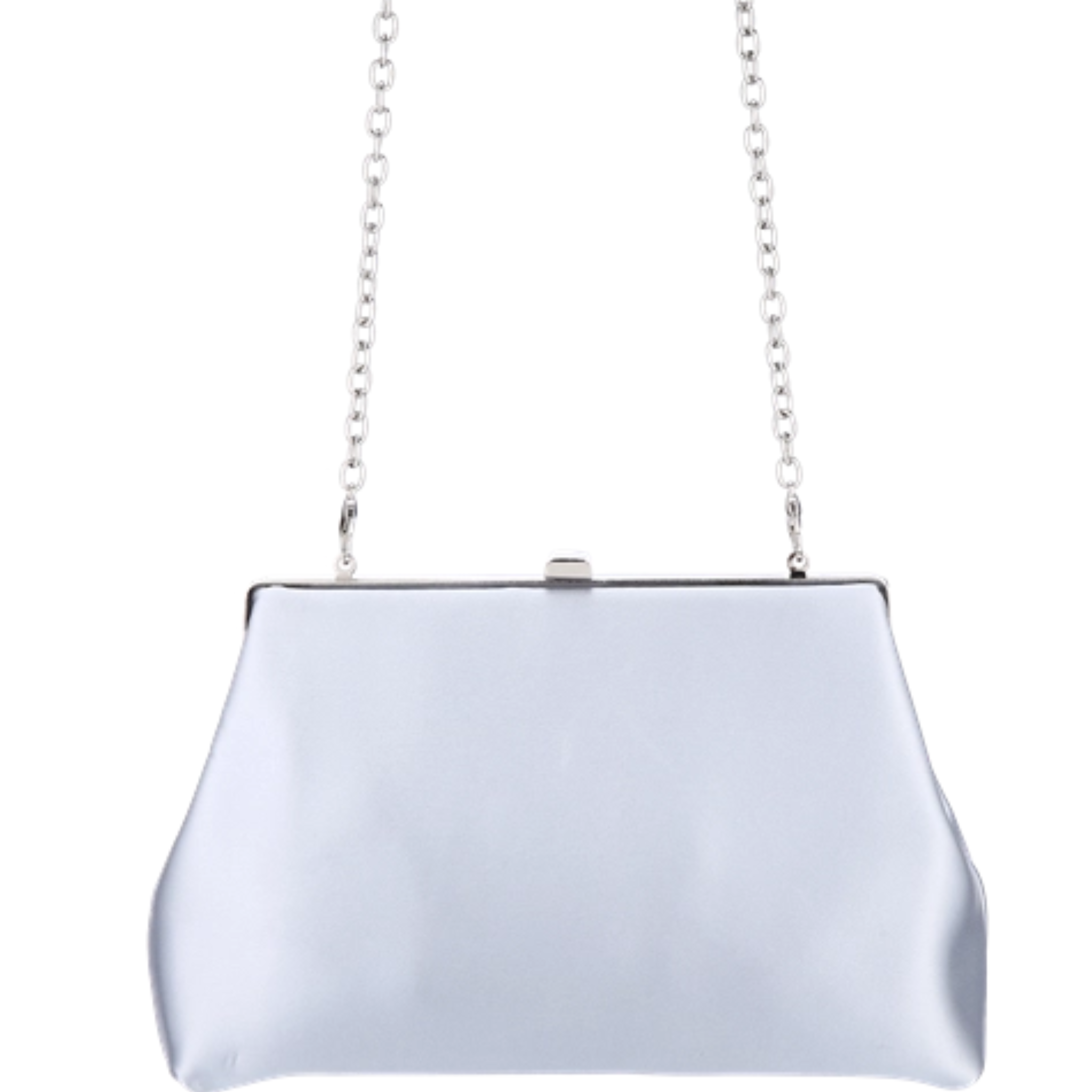 Elegant ladies satin clutch evening handbag with a sleek design, perfect for formal events and evening occasions.