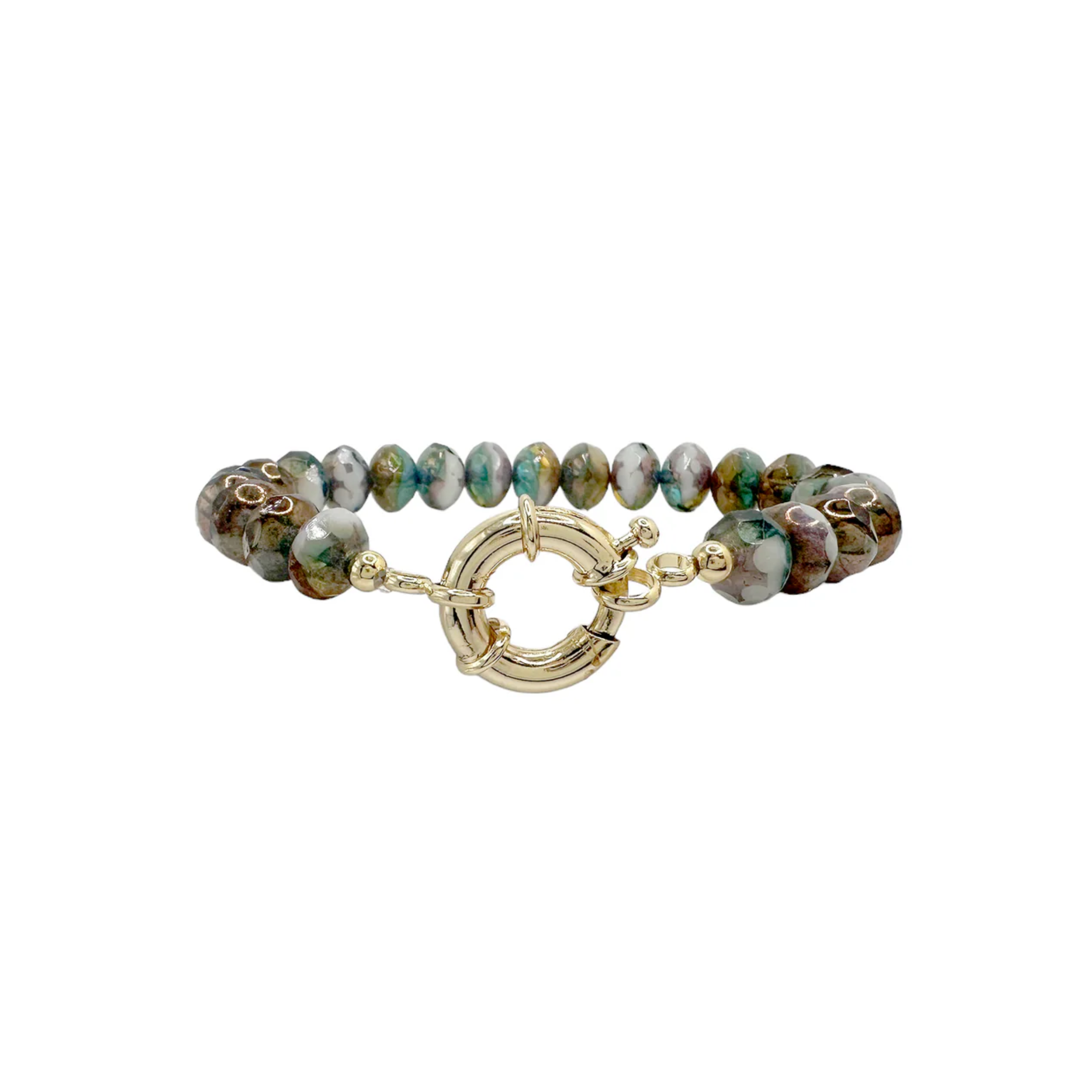 Beaded bracelet from Love Lisa's Hailey Clasp Beaded Bracelet Collection featuring colorful beads and a stylish clasp.
