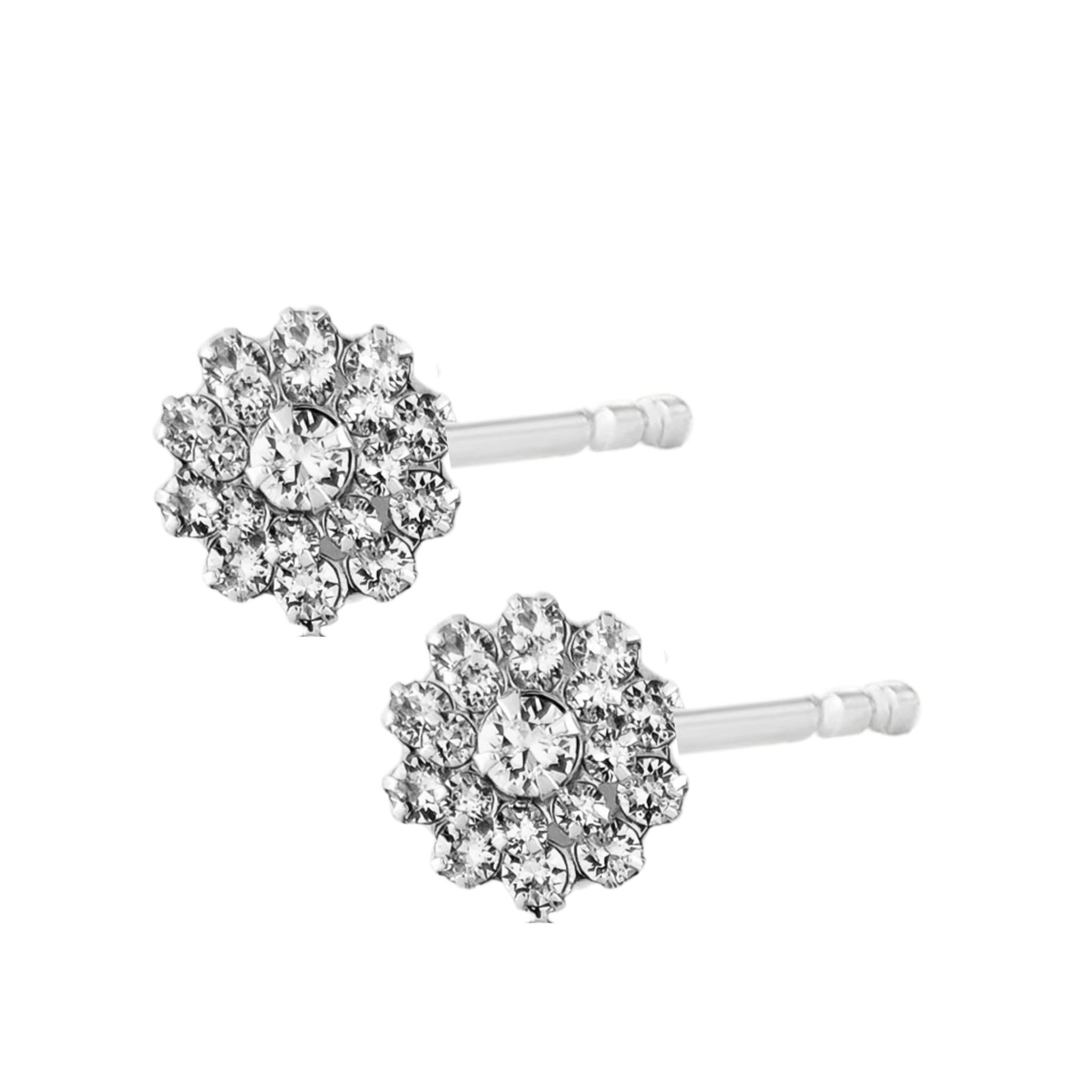 Mini flower CZ earrings - Let's Bag It