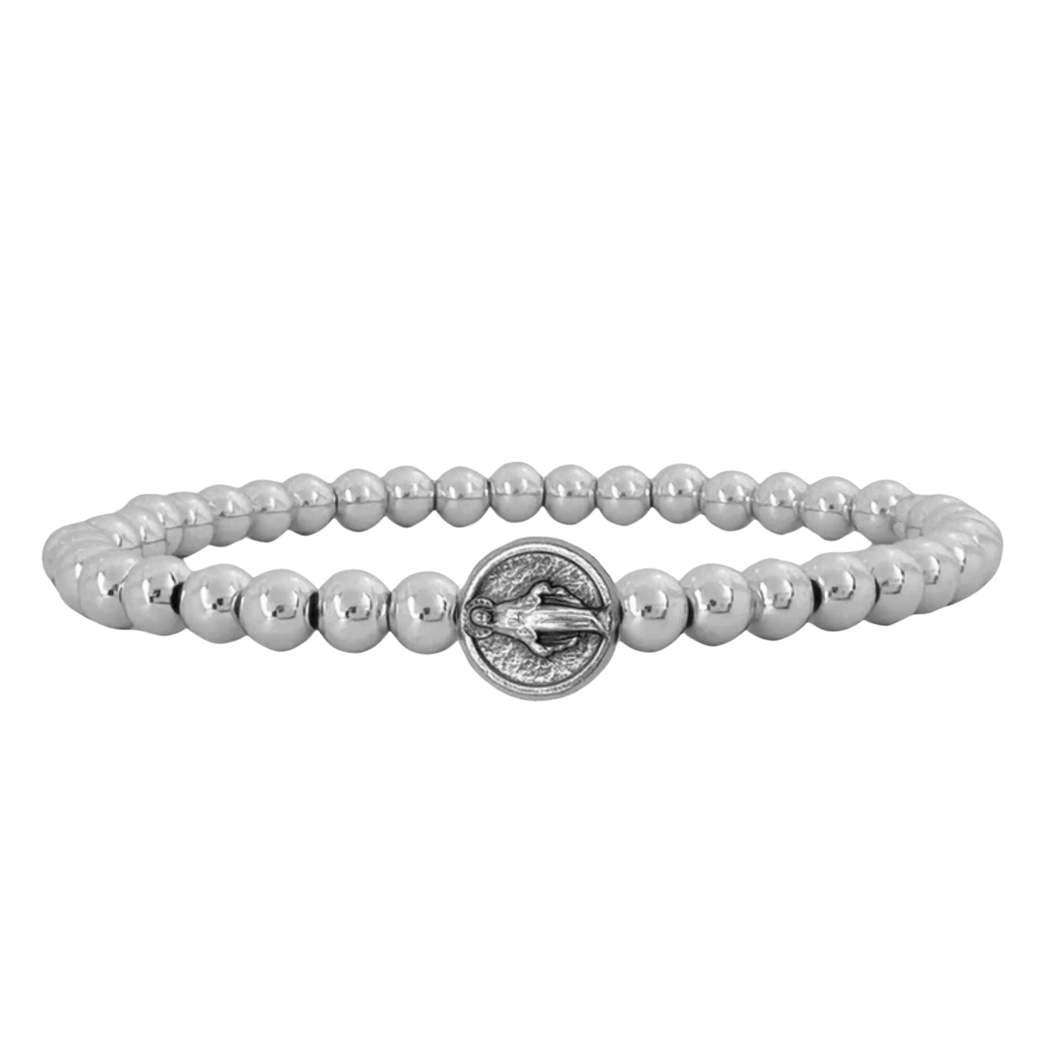 Beaded bracelet featuring sacred symbols and charms, designed by Love Lisa, representing blessings and spiritual protection.