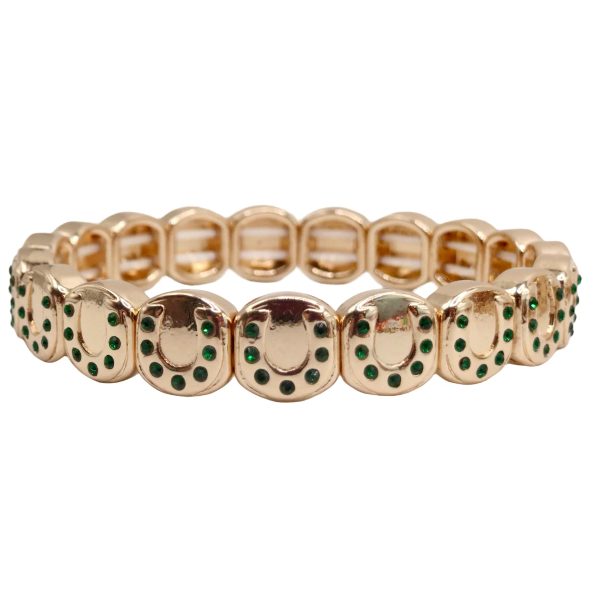 Emerald Lucky Horse Shoe Bracelet - Let's Bag It