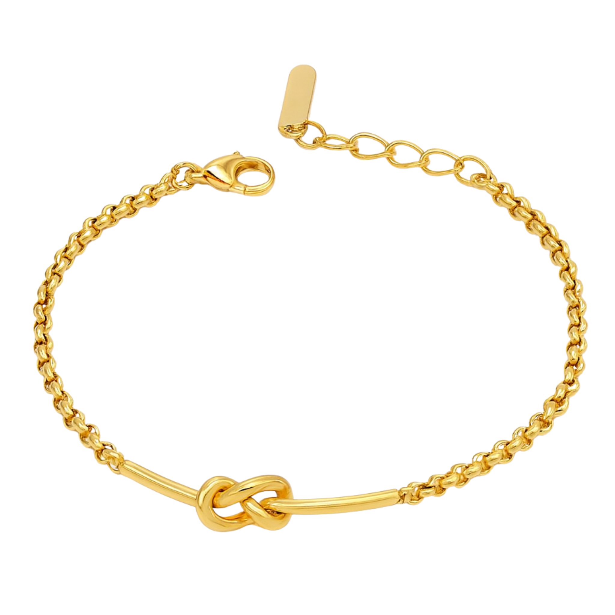 Knot bracelet by Private Label Jewelry featuring a unique knot design in a sleek, minimalist style.