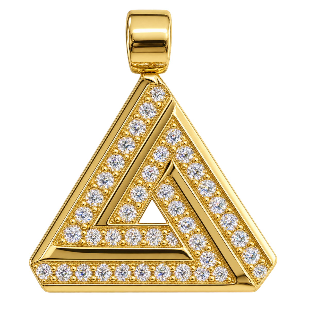 Gold Triangle Pendant