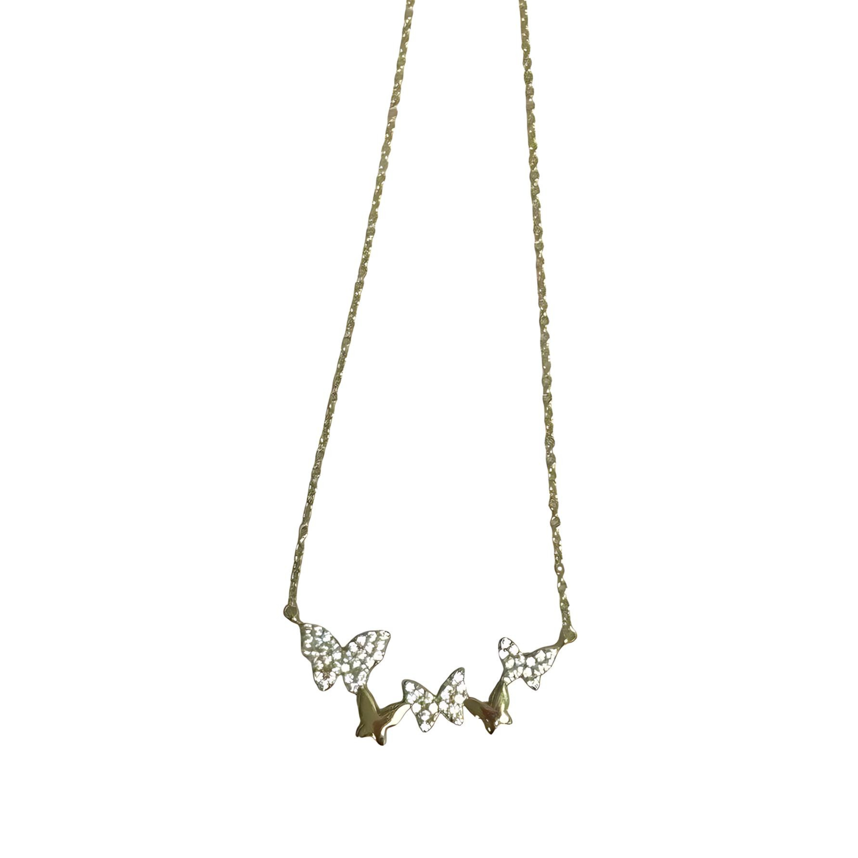 Butterfly cluster necklace - Let's Bag It