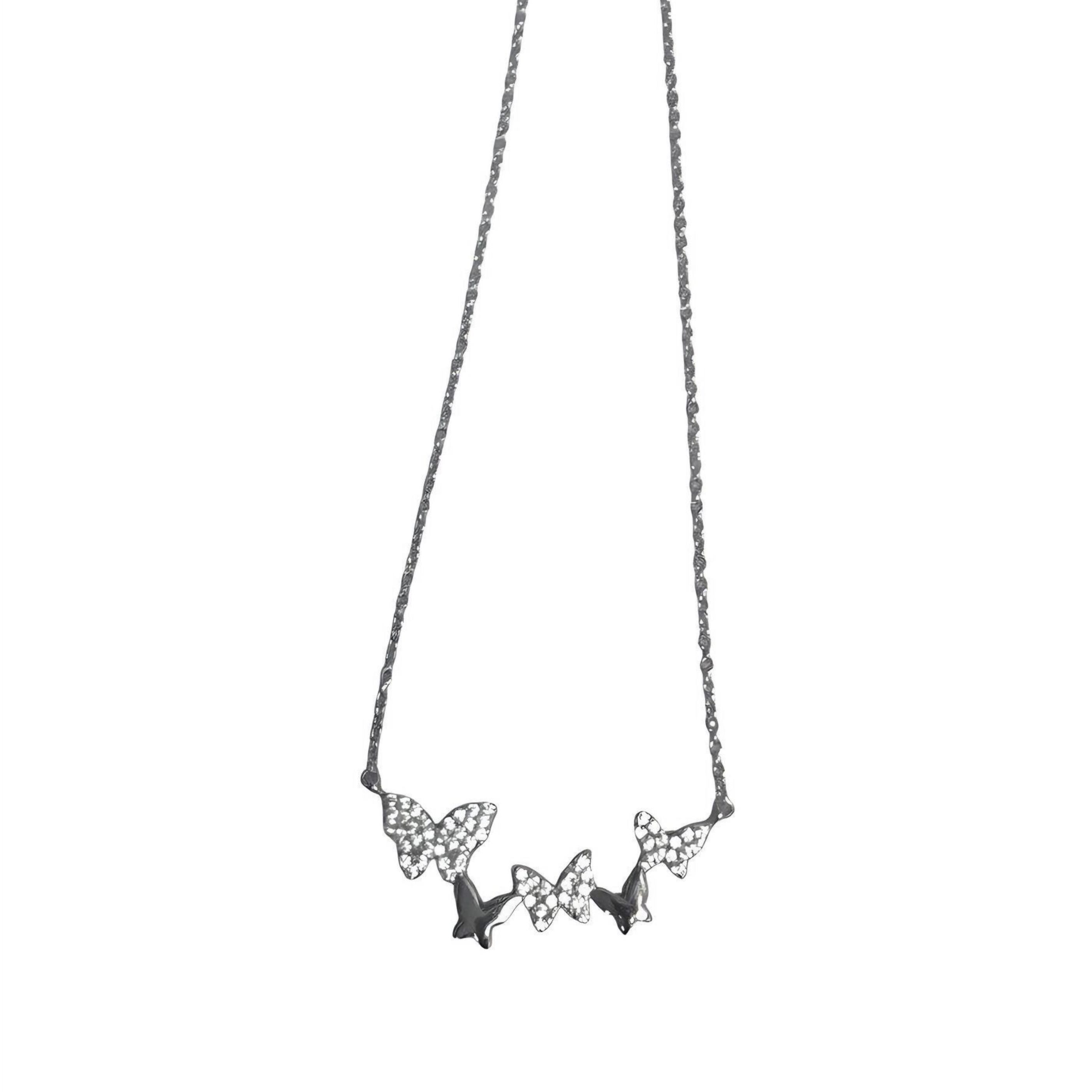 Butterfly cluster necklace - Let's Bag It