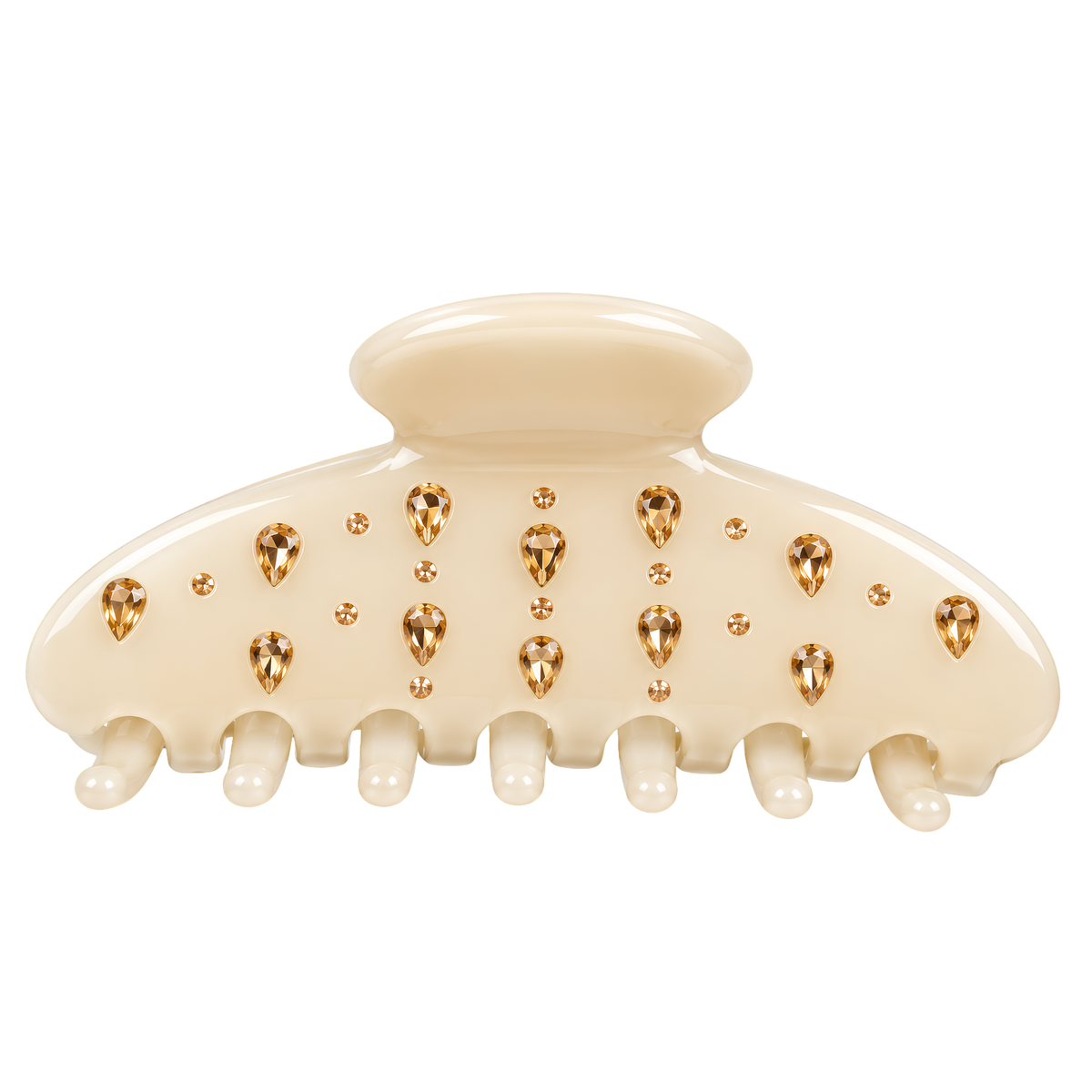 Rhinestone Teardrop Clip