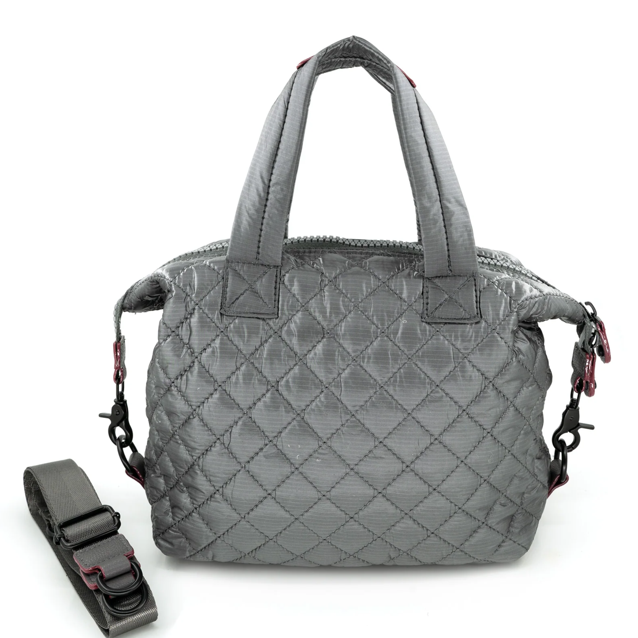 Medium quilted puffer crossbody bag by BC Handbags, stylish and compact with a padded, quilted design for everyday use.