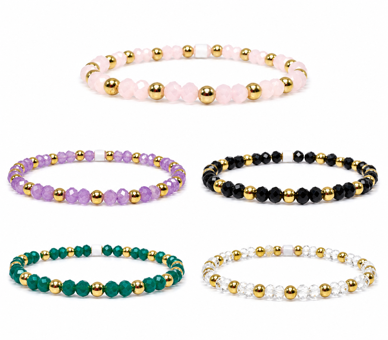 Stretchy Crystal Beaded Bracelets