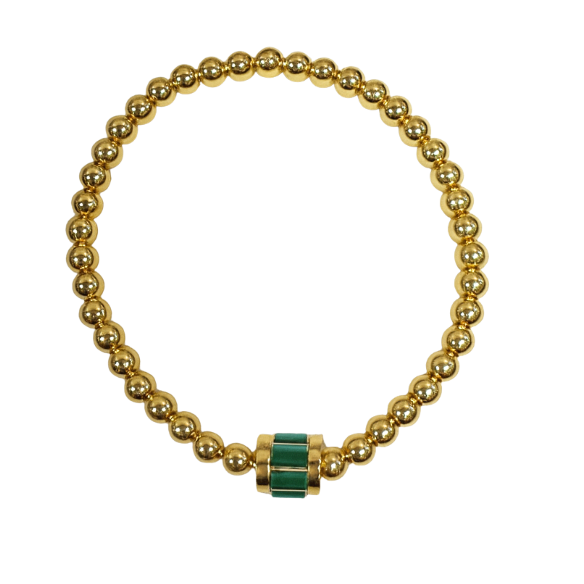 Gold and rose gold bracelet with a hexagon design from The Skylar Project, featuring a sleek, stylish finish.