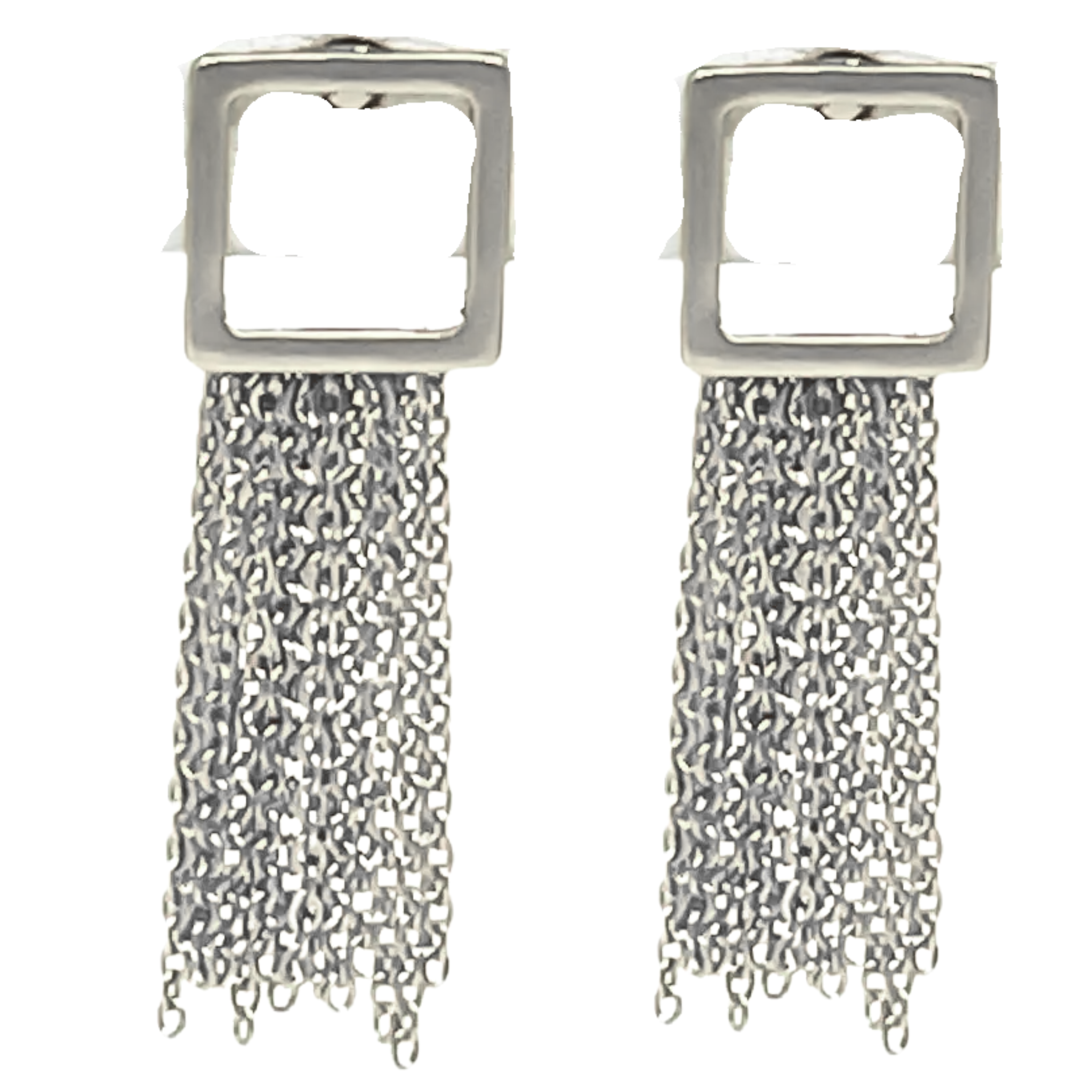 Private label Everlee earrings with rhinestones, featuring a black hair clip design, stylish and sparkling accessory.