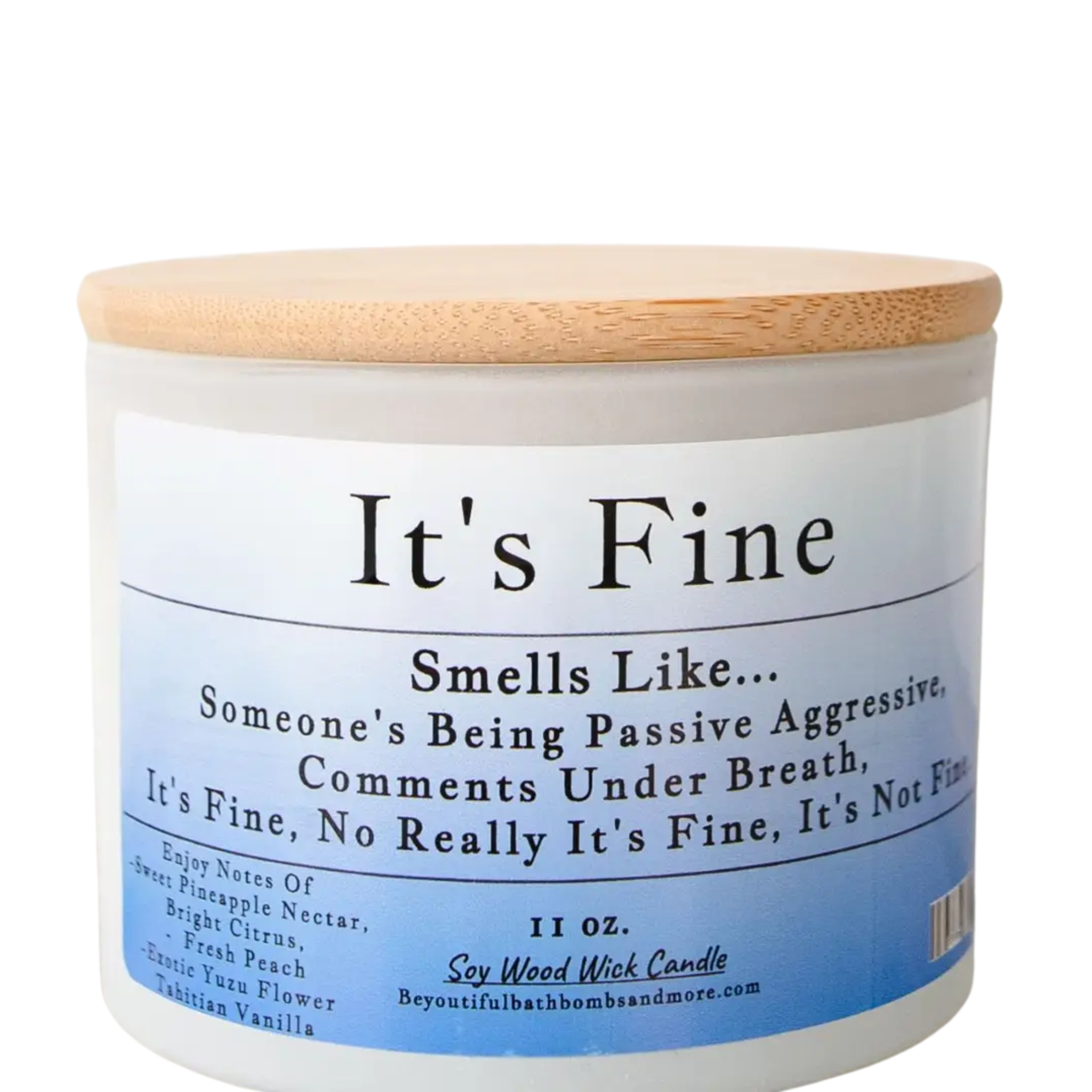 It's Fine Conversation Wood Wick Candle