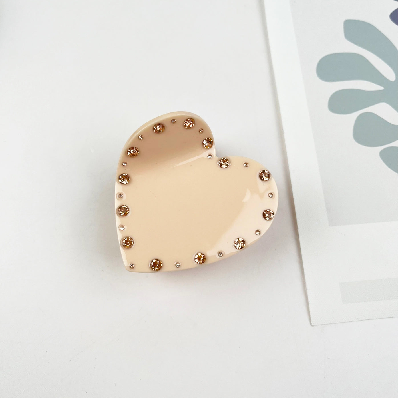 Love Hair Clip with Rhinestone