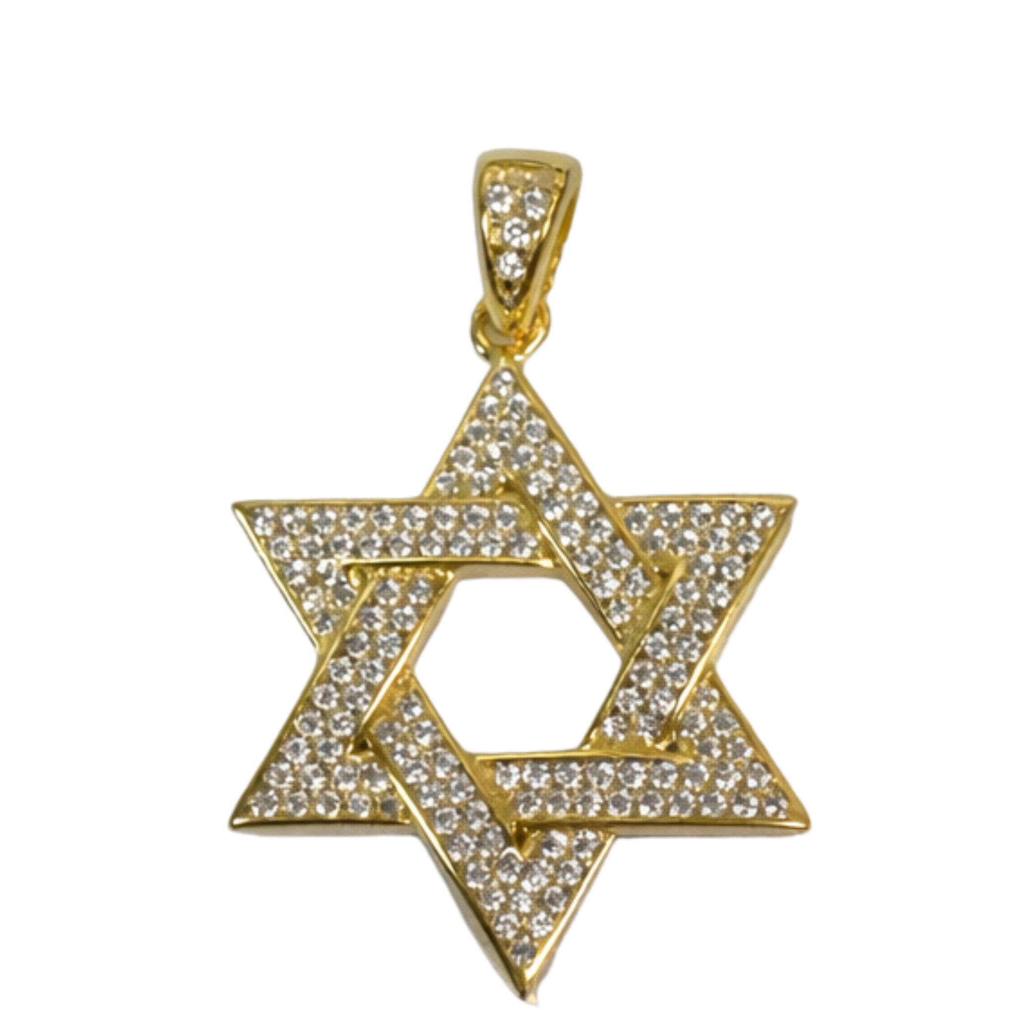 Jumbo Star of David charm in silver with intricate detailing, perfect for adding to bracelets or necklaces.