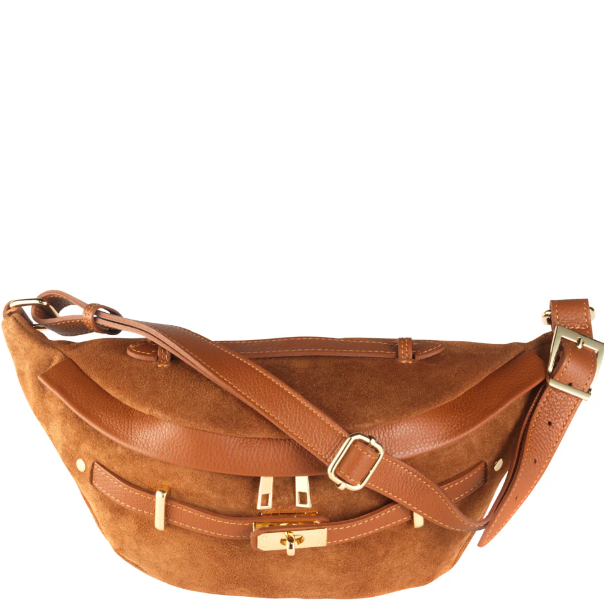 Justin Gregory Renee belt bag with coquette heart and bow charm, stylish black leather accessory for casual or chic outfits.