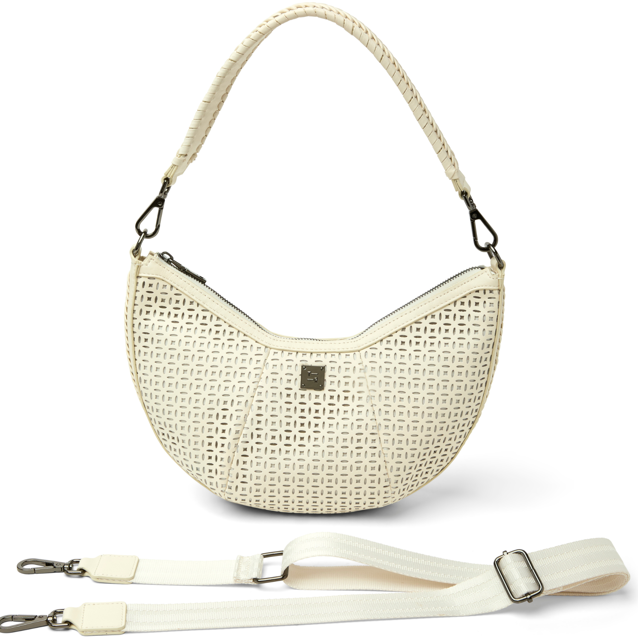 Think Royln Posh backpack featuring a heart and bow bag charm in a stylish design.