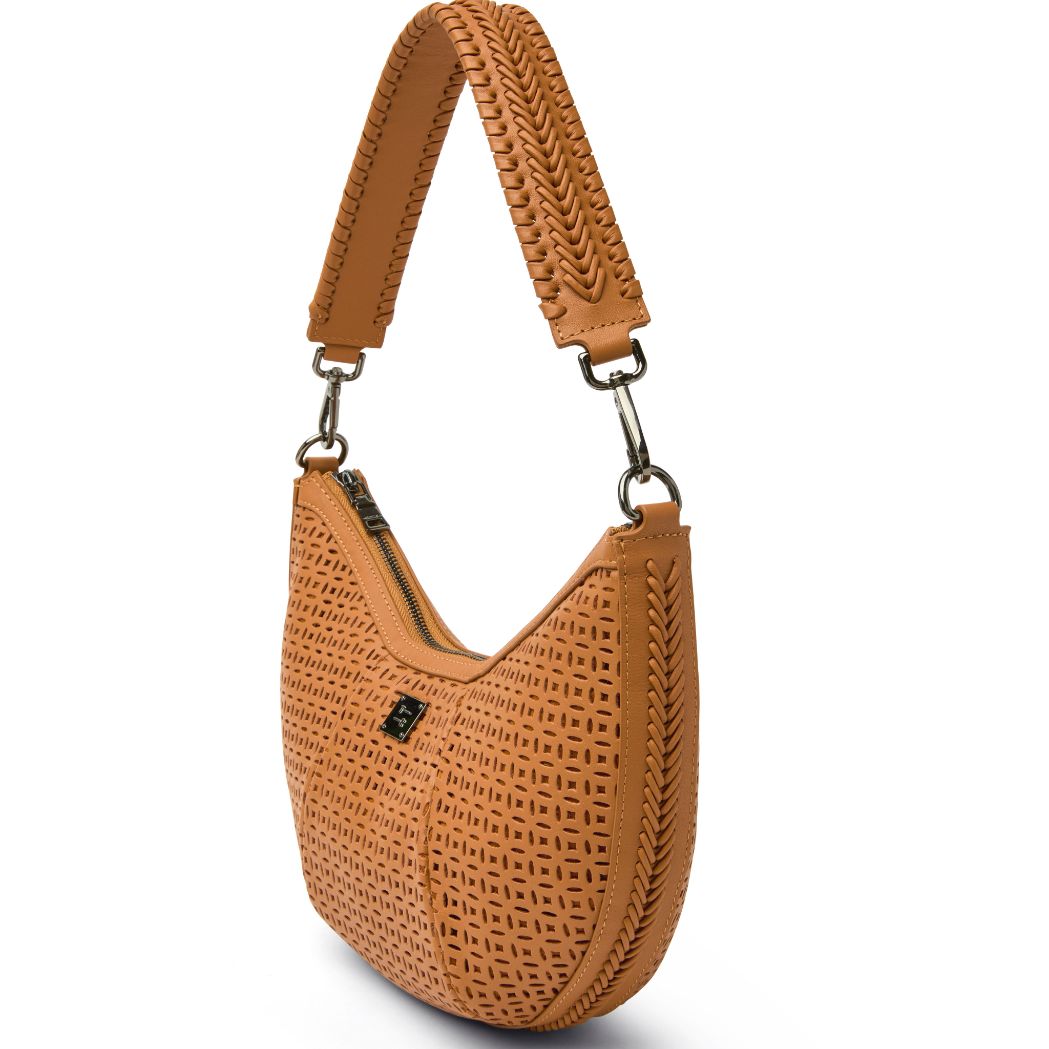 Think Royln Posh backpack featuring a coquette heart and bow bag charm in a stylish design.