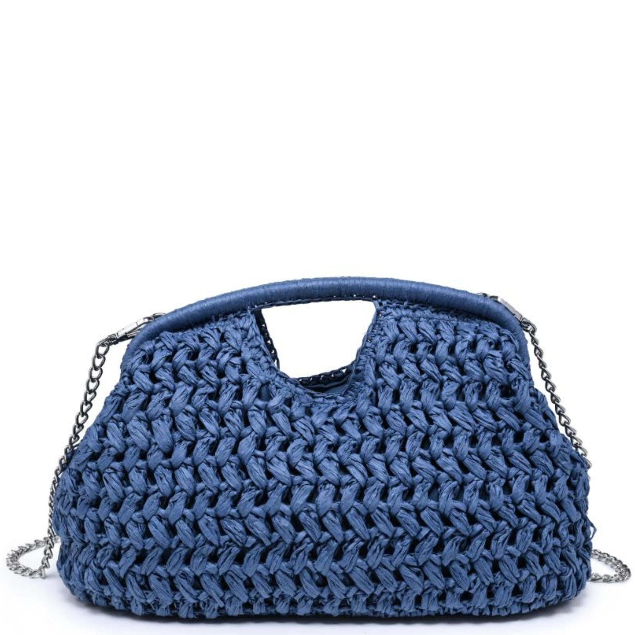 Urban Expressions Abigail Crossbody bag with a coquette heart and bow charm, featuring a sleek design and adjustable strap.
