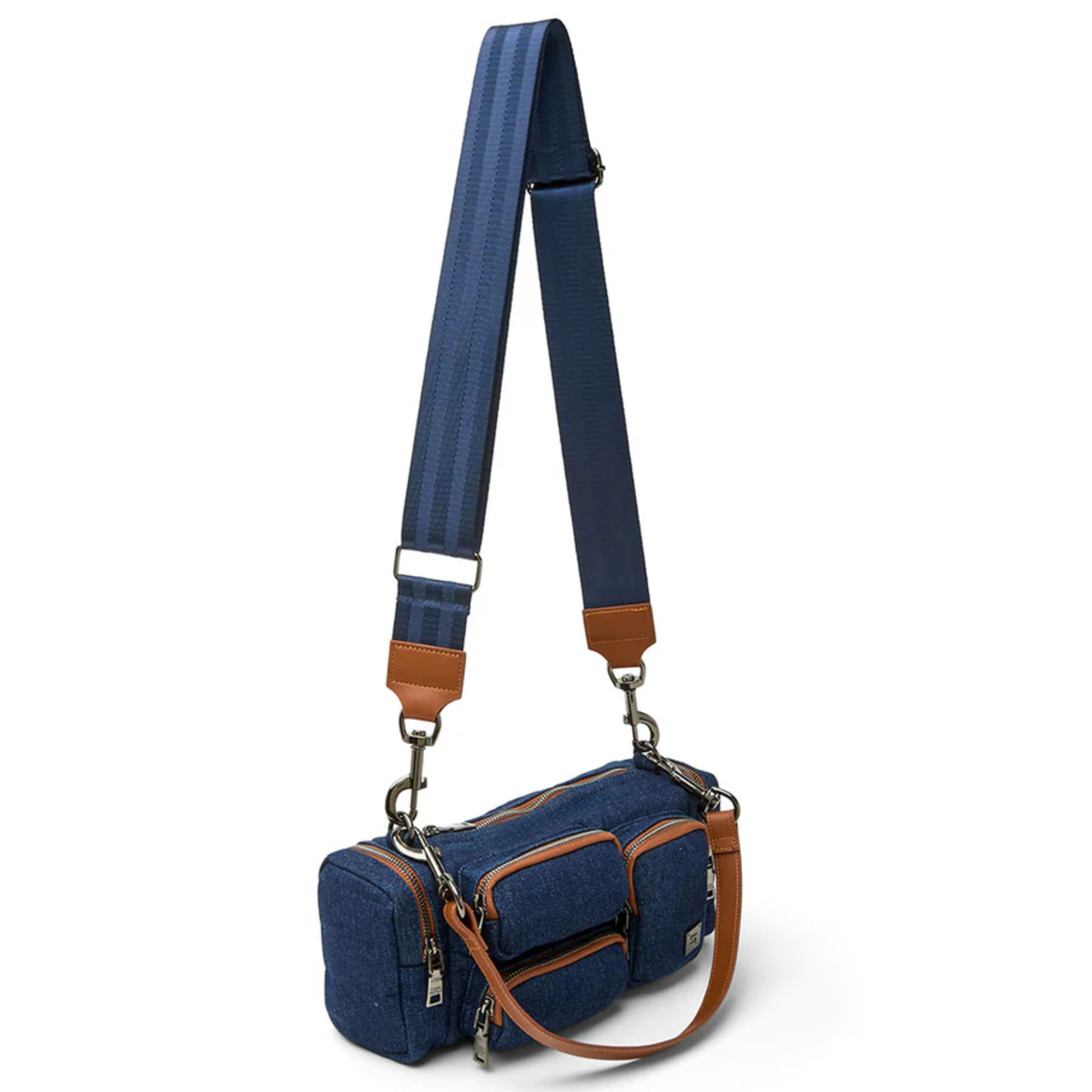 Think Royln Lady Cargo shoulder bag with coquette heart and bow bag charm, stylish and versatile accessory.