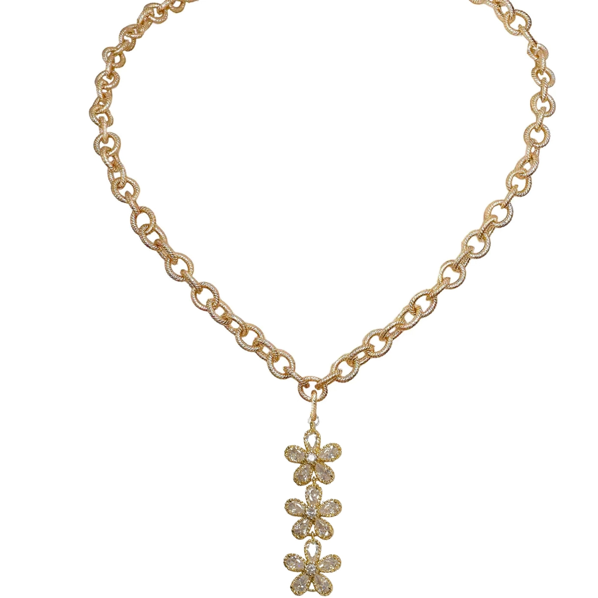 Felicity Three Flower Necklace