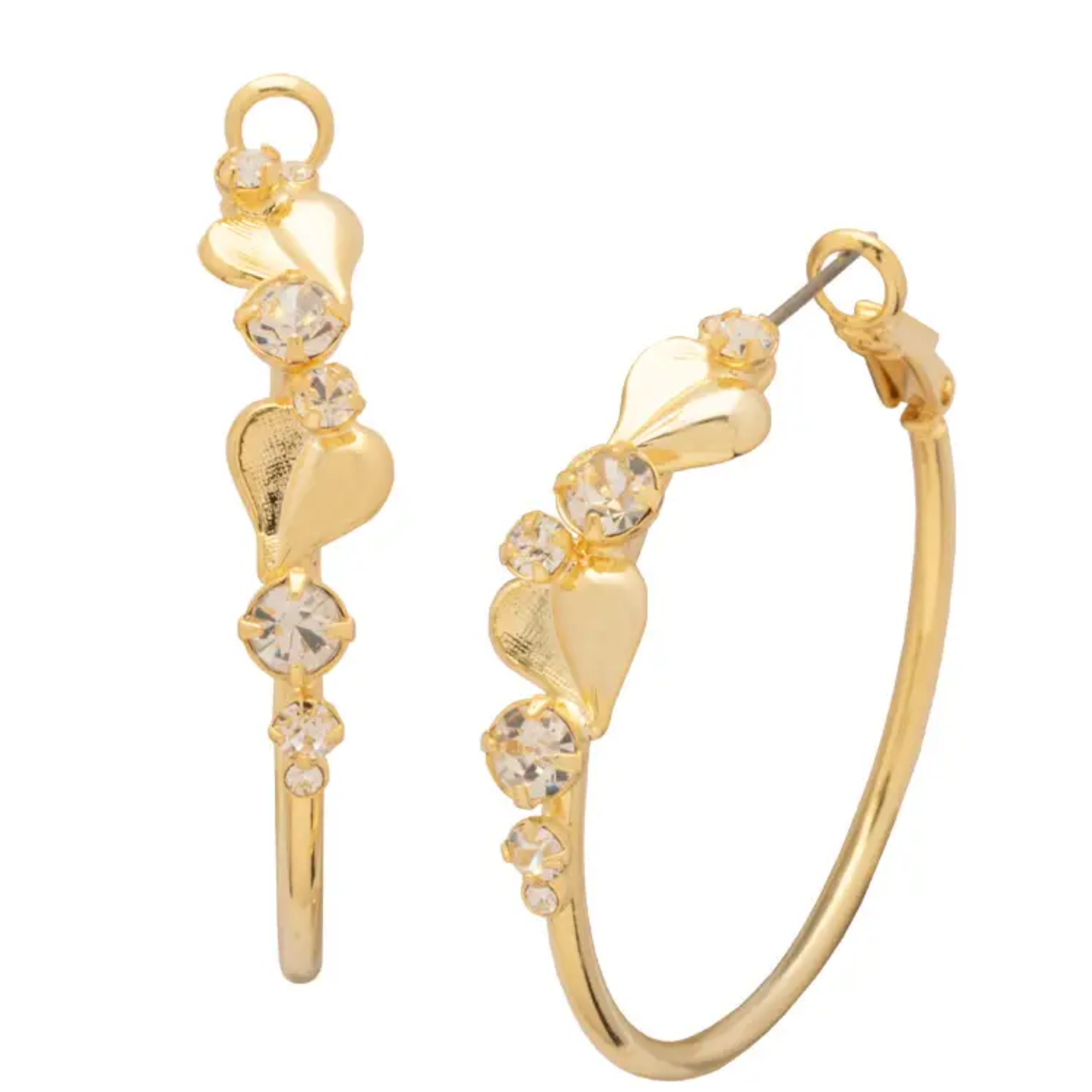 Sorrelli Love Letter Hoop Earrings featuring multicolor daisies design, elegant hoop style, perfect for stylish accessories.