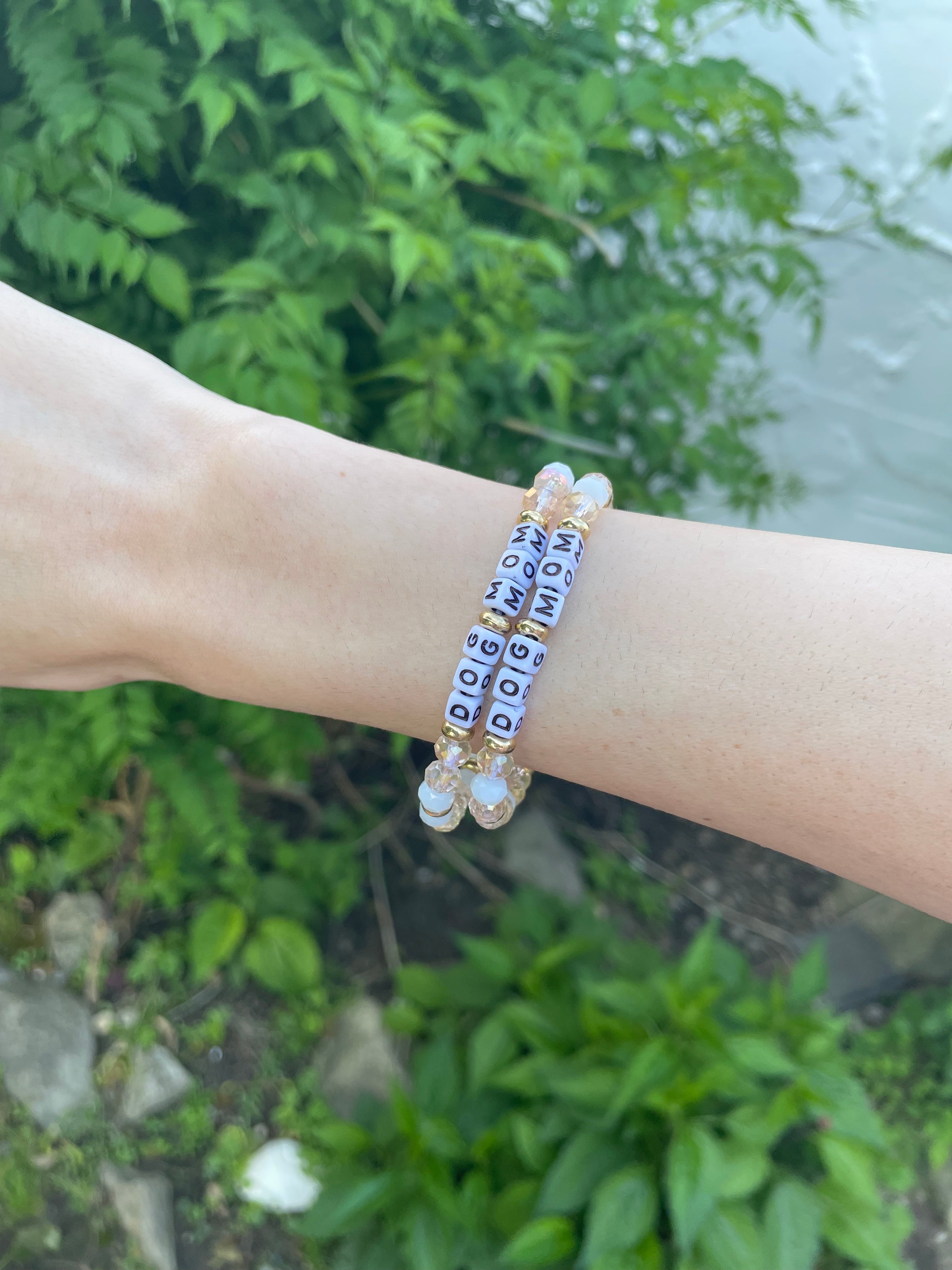 Dog Mom Crystal Bracelet - Let's Bag It