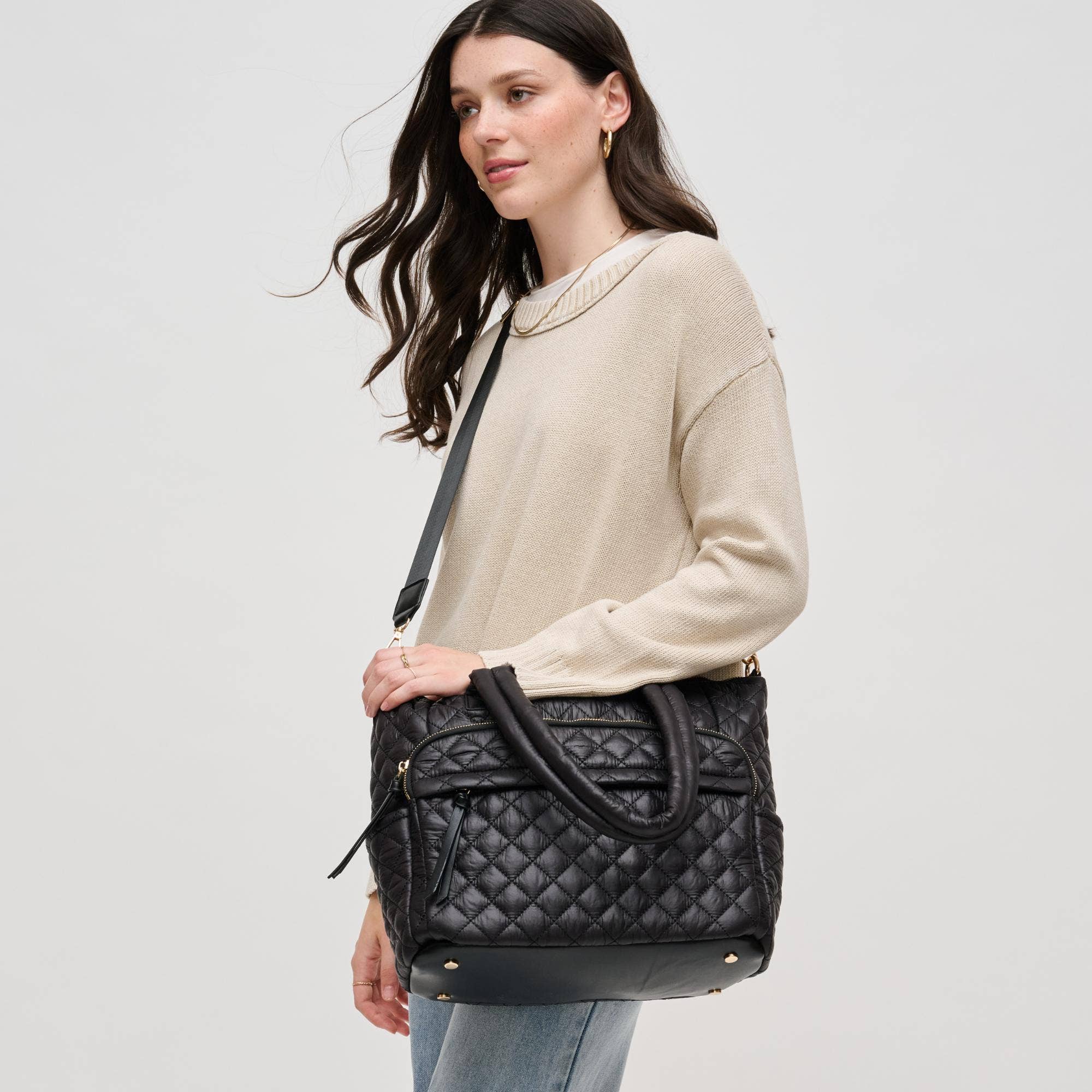 Jayna Quilted Nylon Tote - Let's Bag It