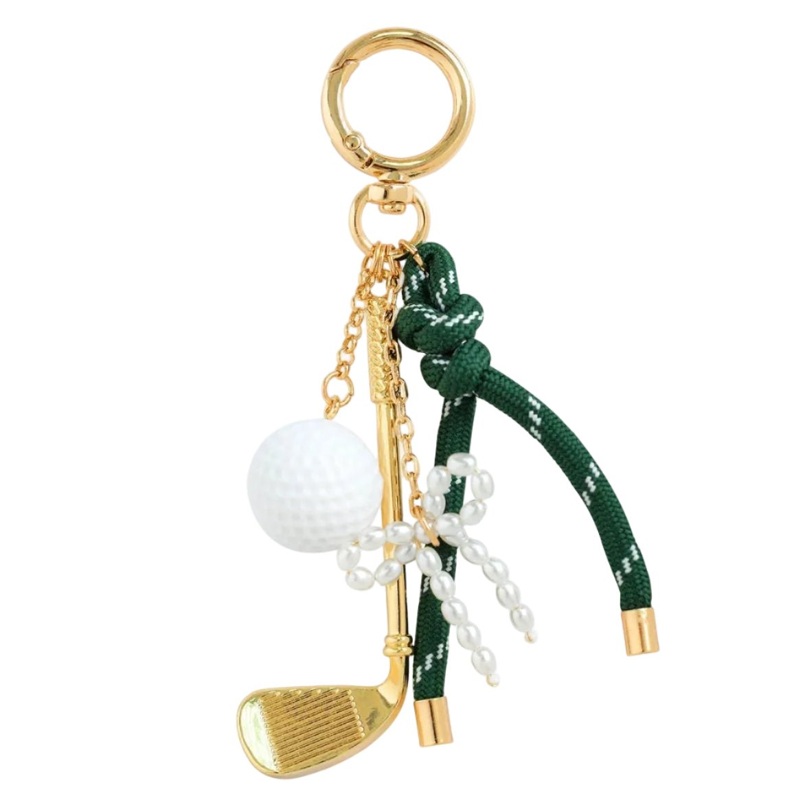 Private label Gameday Swing cute golf bag charm featuring a playful golf-themed design on a small decorative accessory.