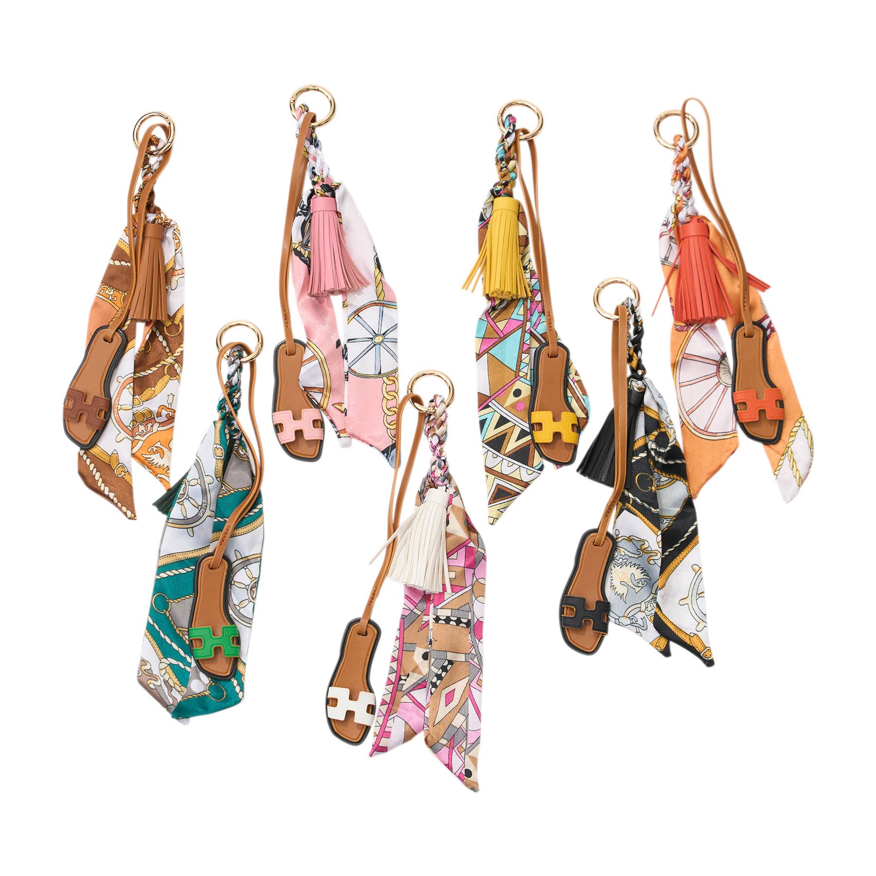 Sandal w/ Scarf Bag Charm