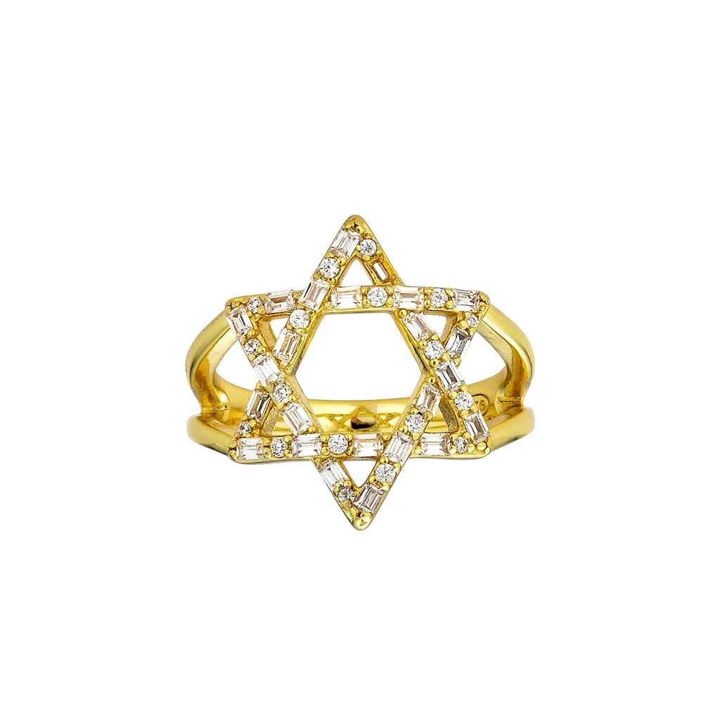 Large Star Of David CZ Ring - Let's Bag It