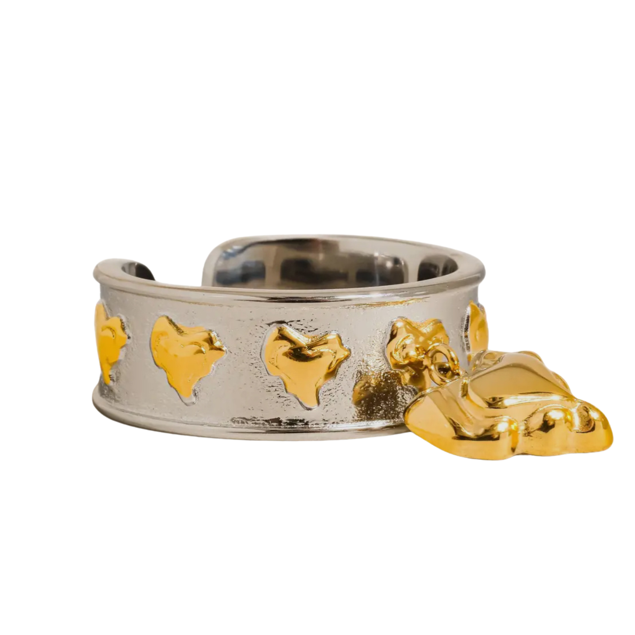 Alexia 18K Gold Non-Tarnish Multi Heart Dangle Ring