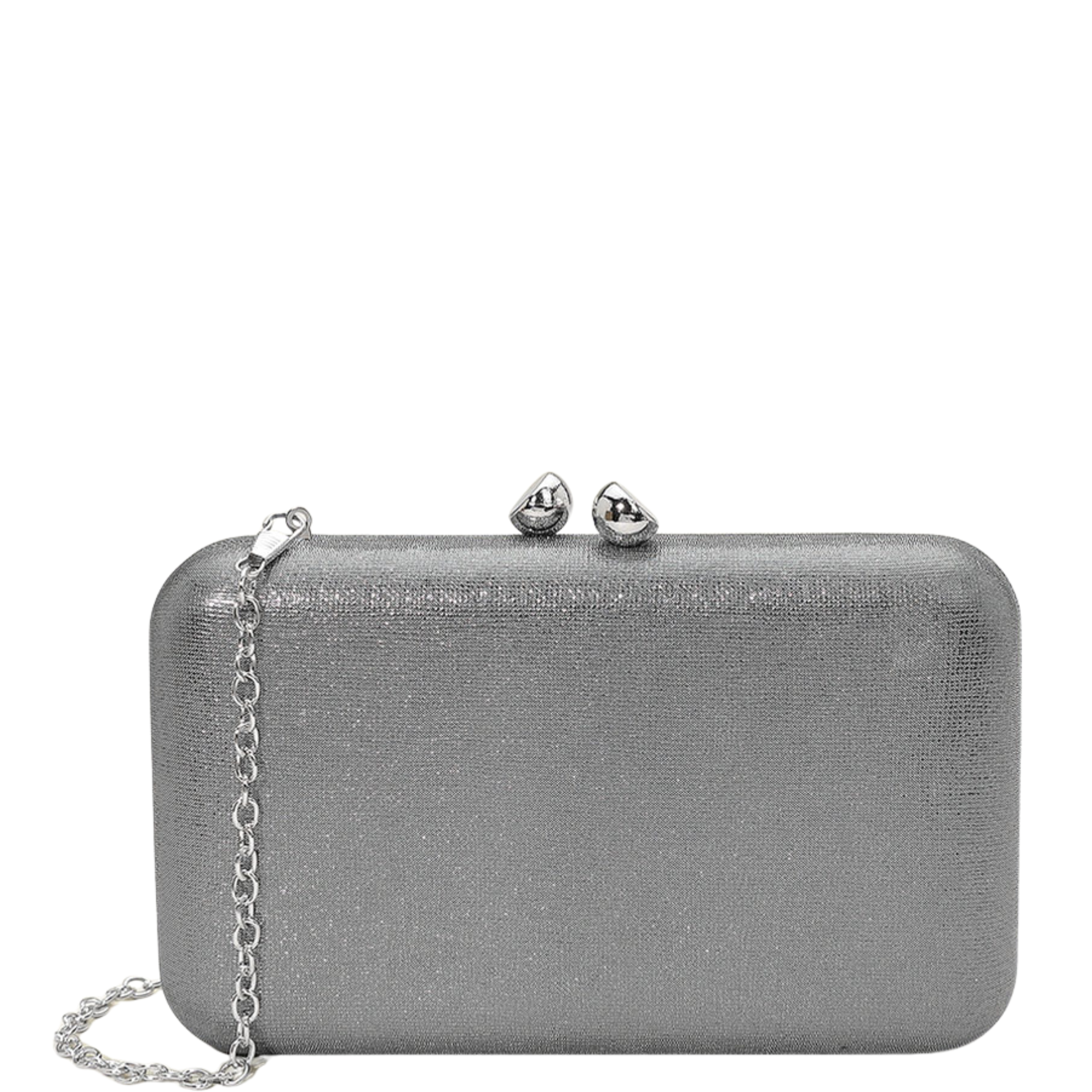 Plain Shimmer Evening Clutch Bag / Crossbody Bag
