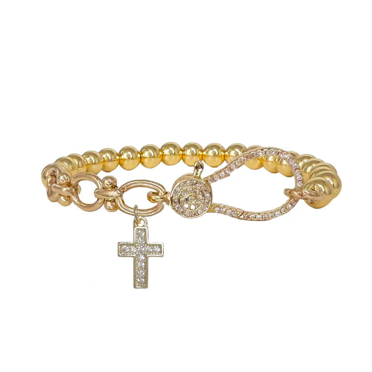 Larissa Cross Stretch Bracelet