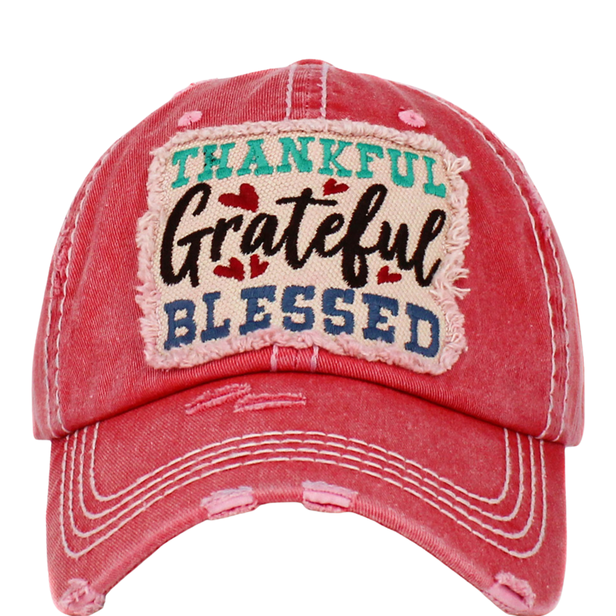 Thankful grateful blessed hat in a stylish design, featuring a comfortable fit and casual look for everyday wear.
