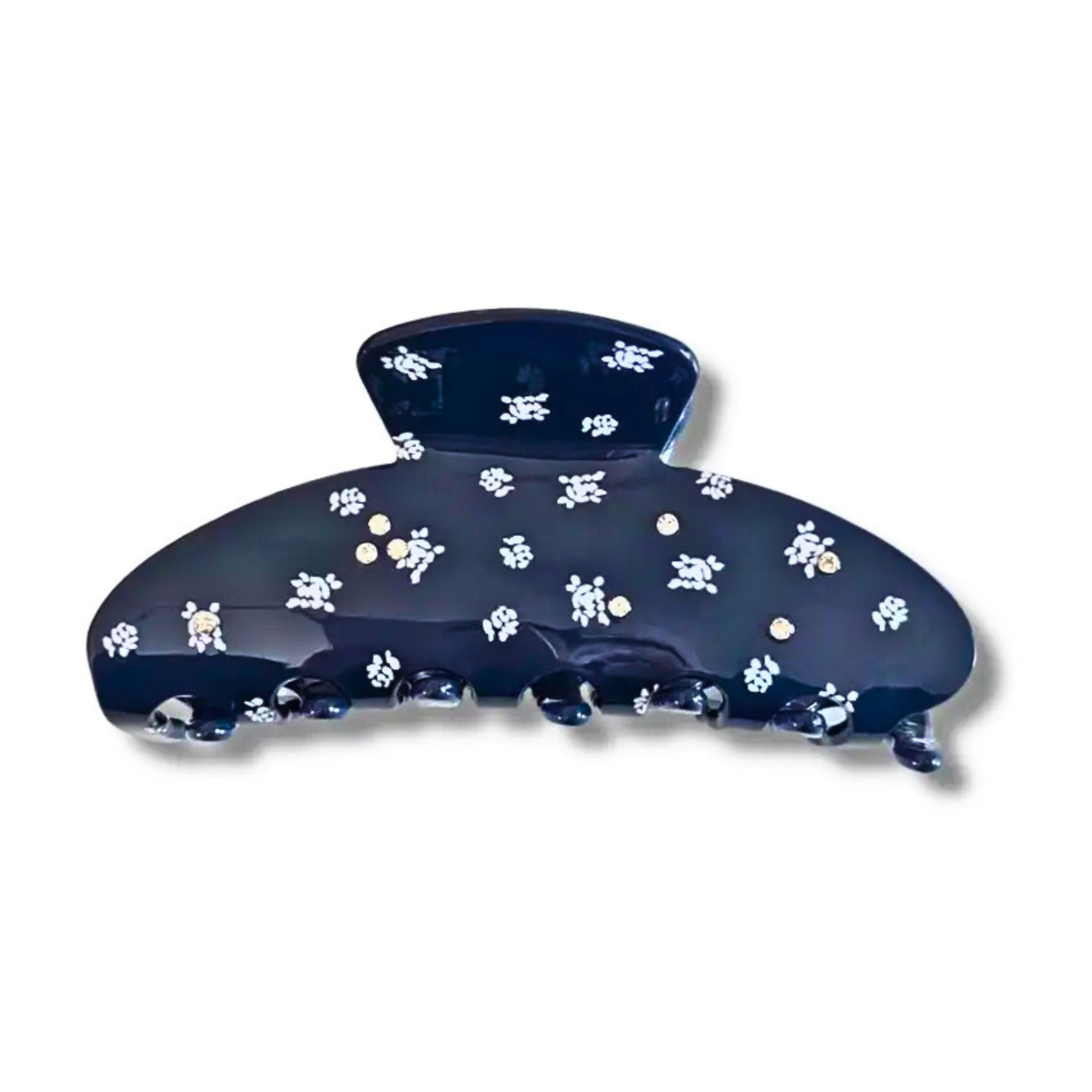 Floral Midnight Sky Claw Hair Clip
