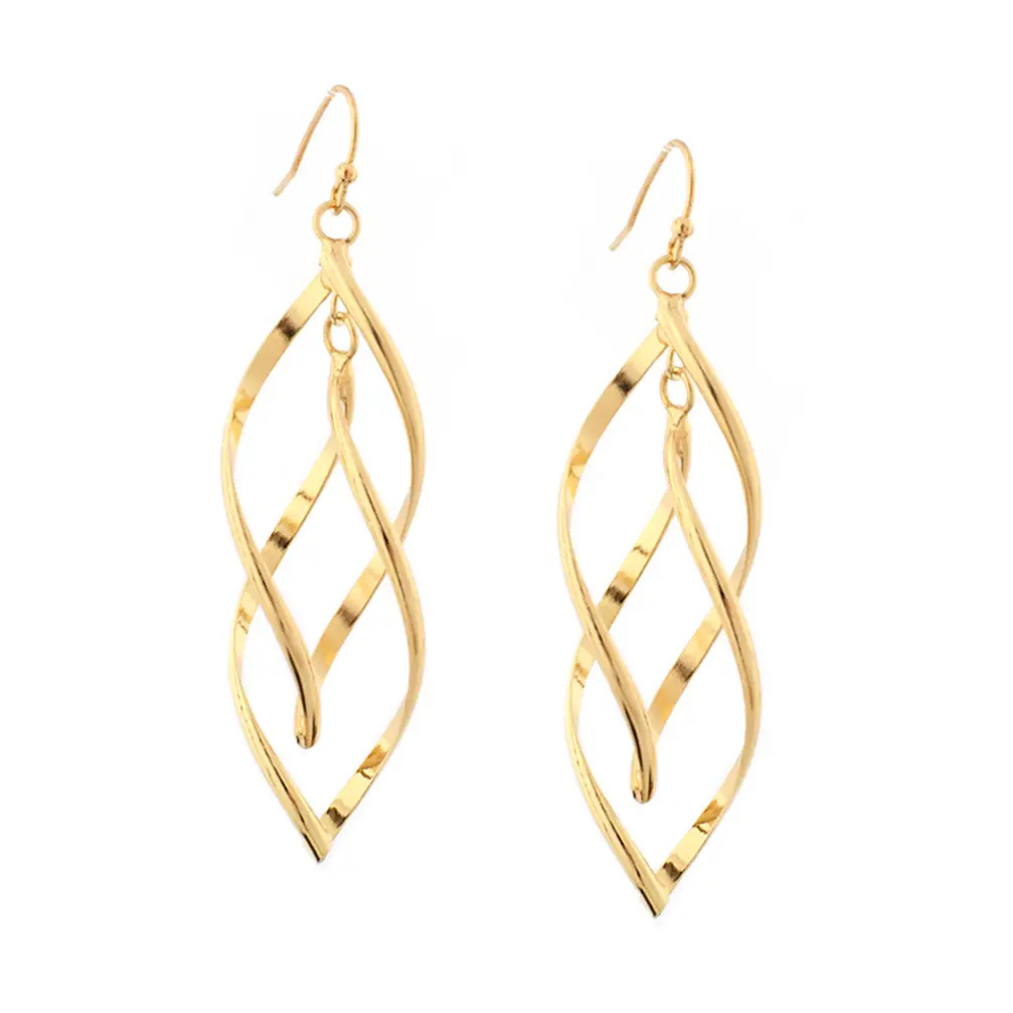 Double Twist Drop Earring