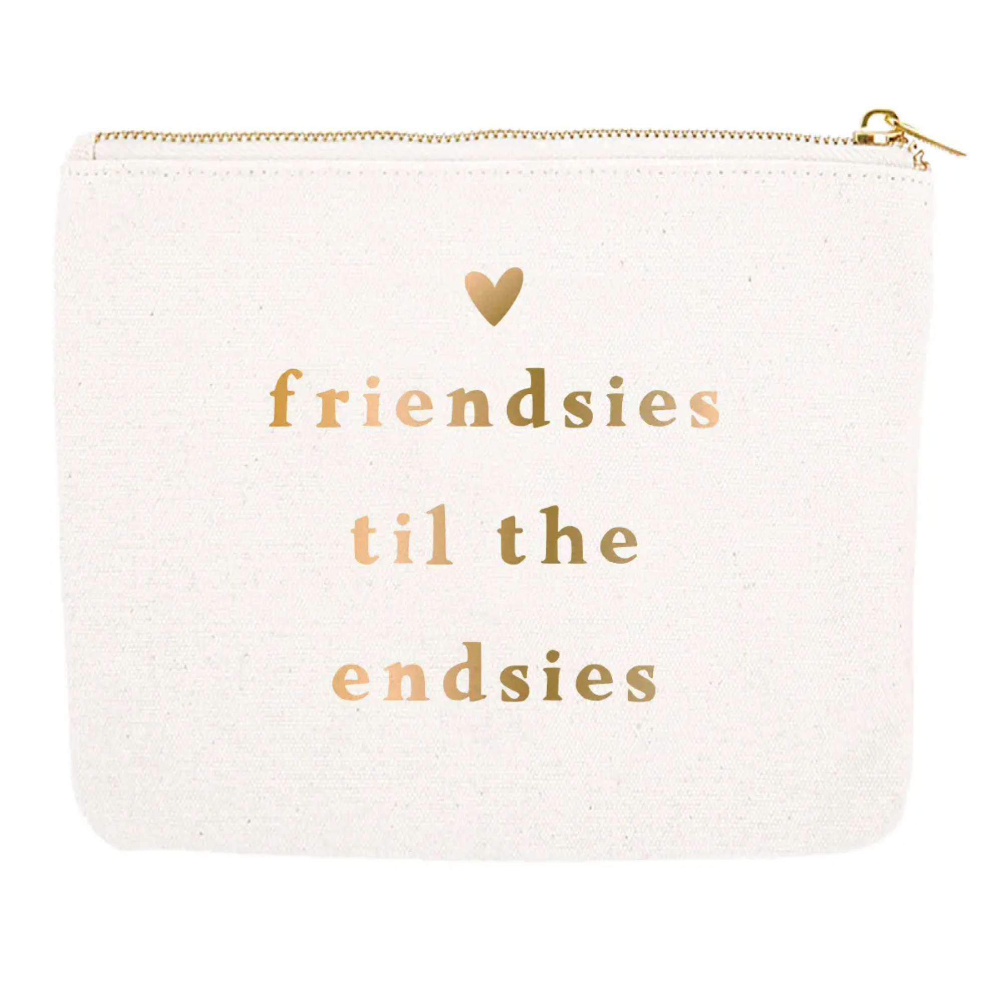 Zipper Canvas Pouch | Friendsies Til the Endsies