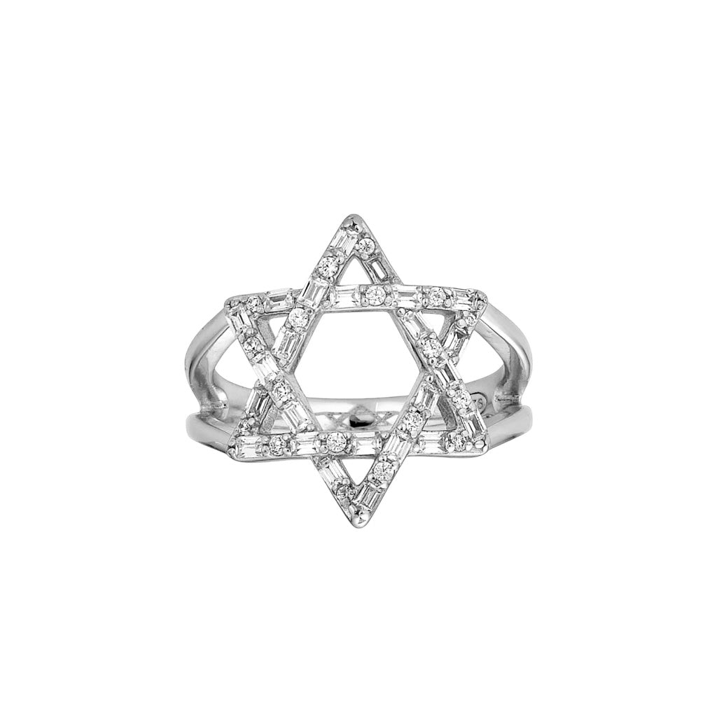 Large Star Of David CZ Ring - Let's Bag It