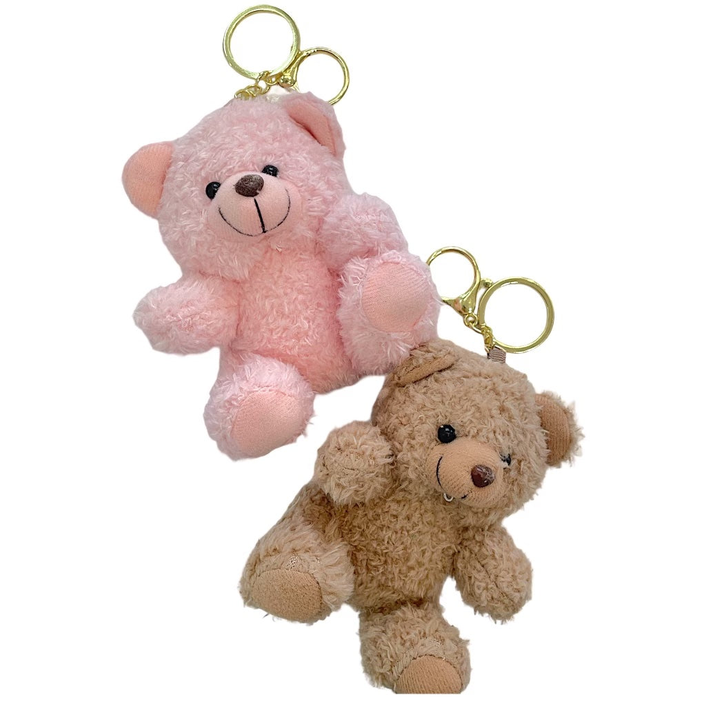 Plush Teddy Bear Keychain - Let's Bag It