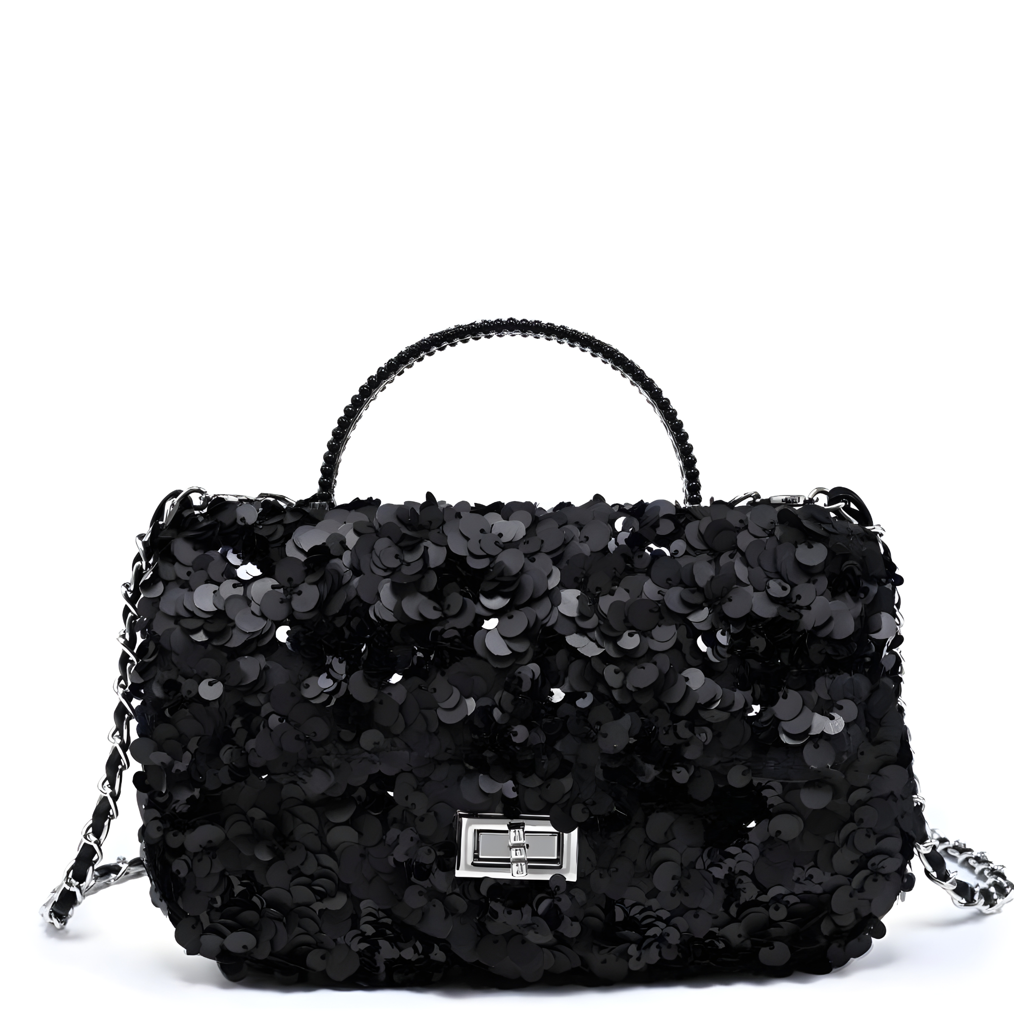 Urban Expressions Ella evening bag with wide Cuban-style design, featuring a sleek, stylish accessory for evening wear.