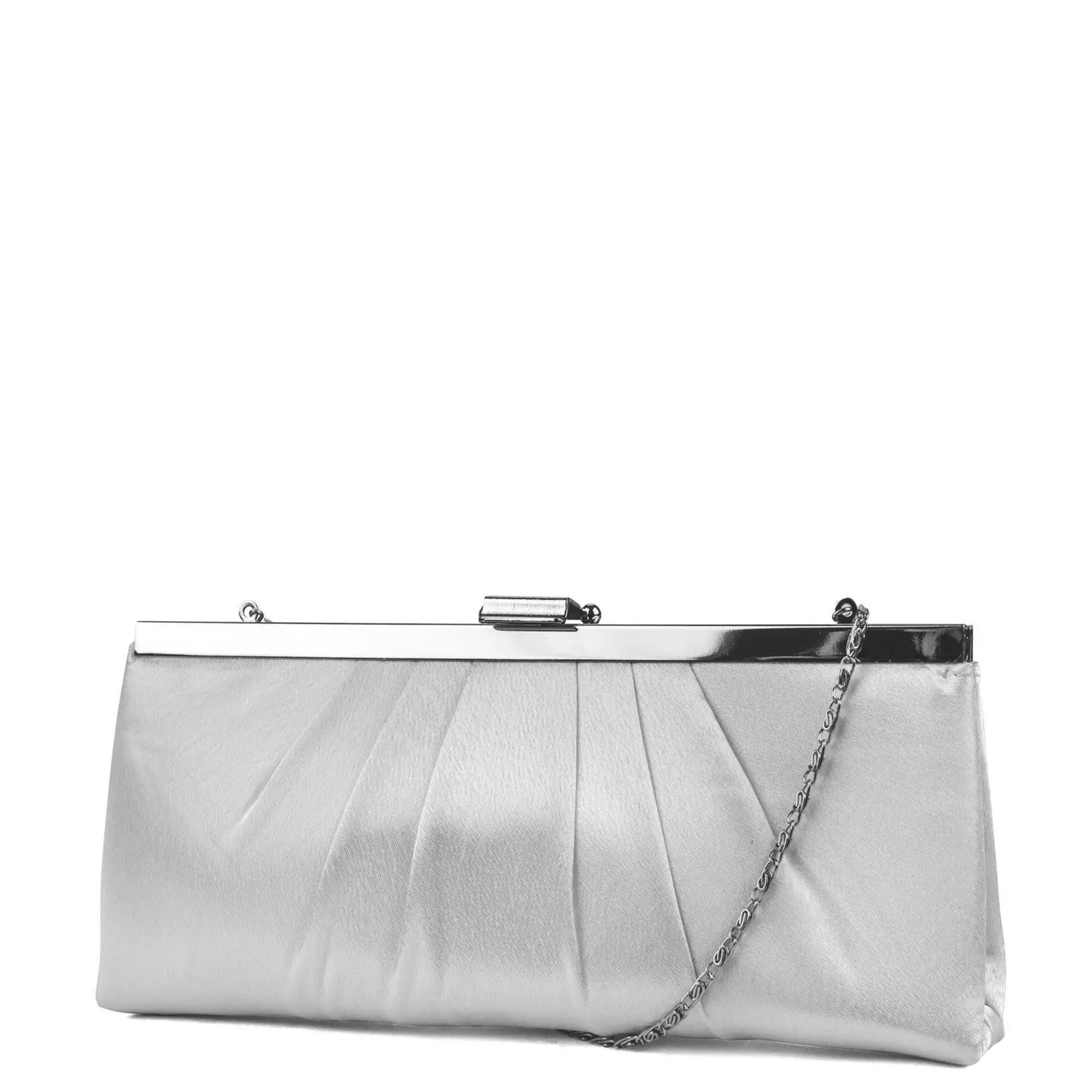 Blaire Framed Satin Evening Clutch - Let's Bag It