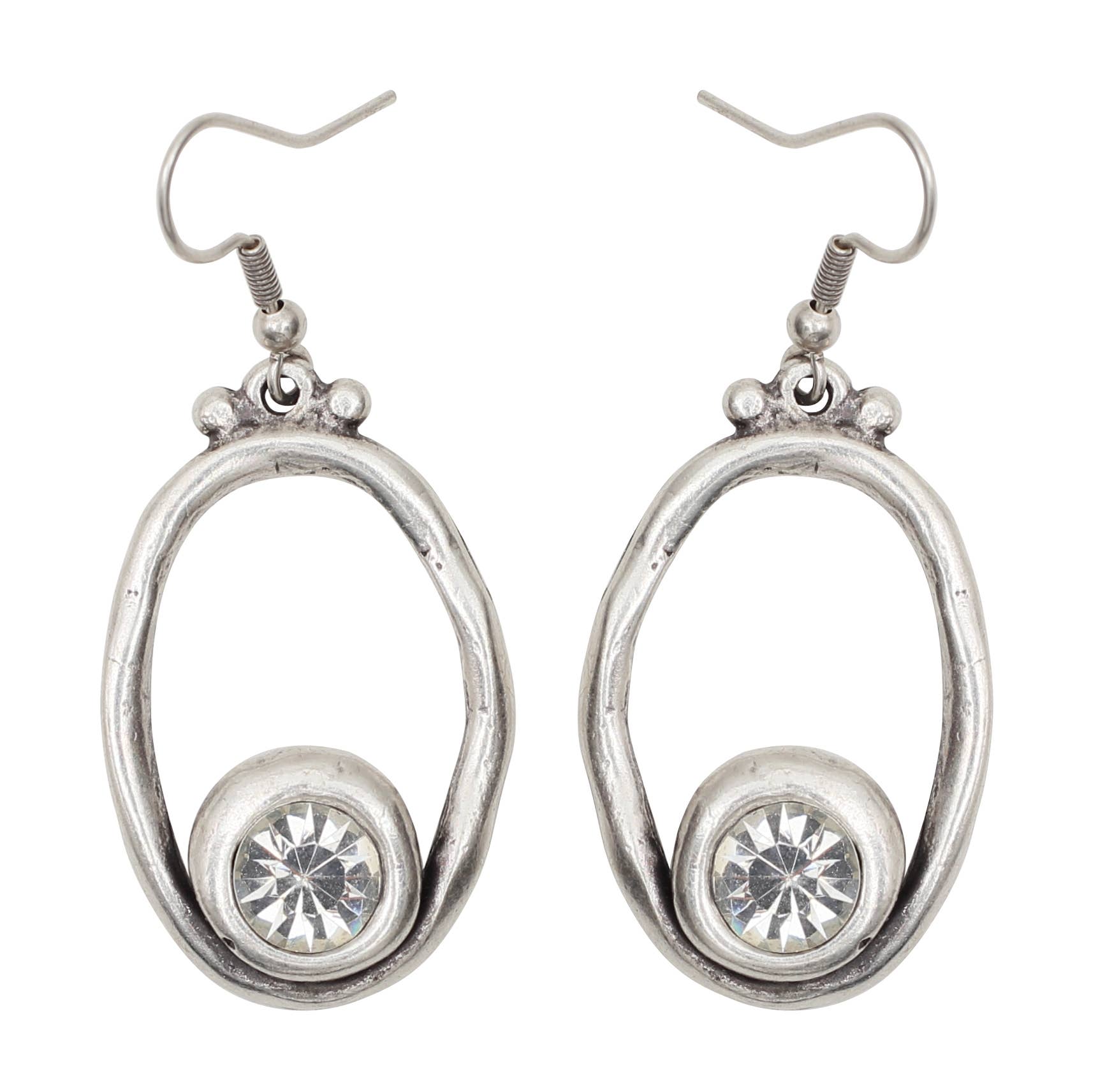 Handmade Chic Pewter Earrings - NE1511