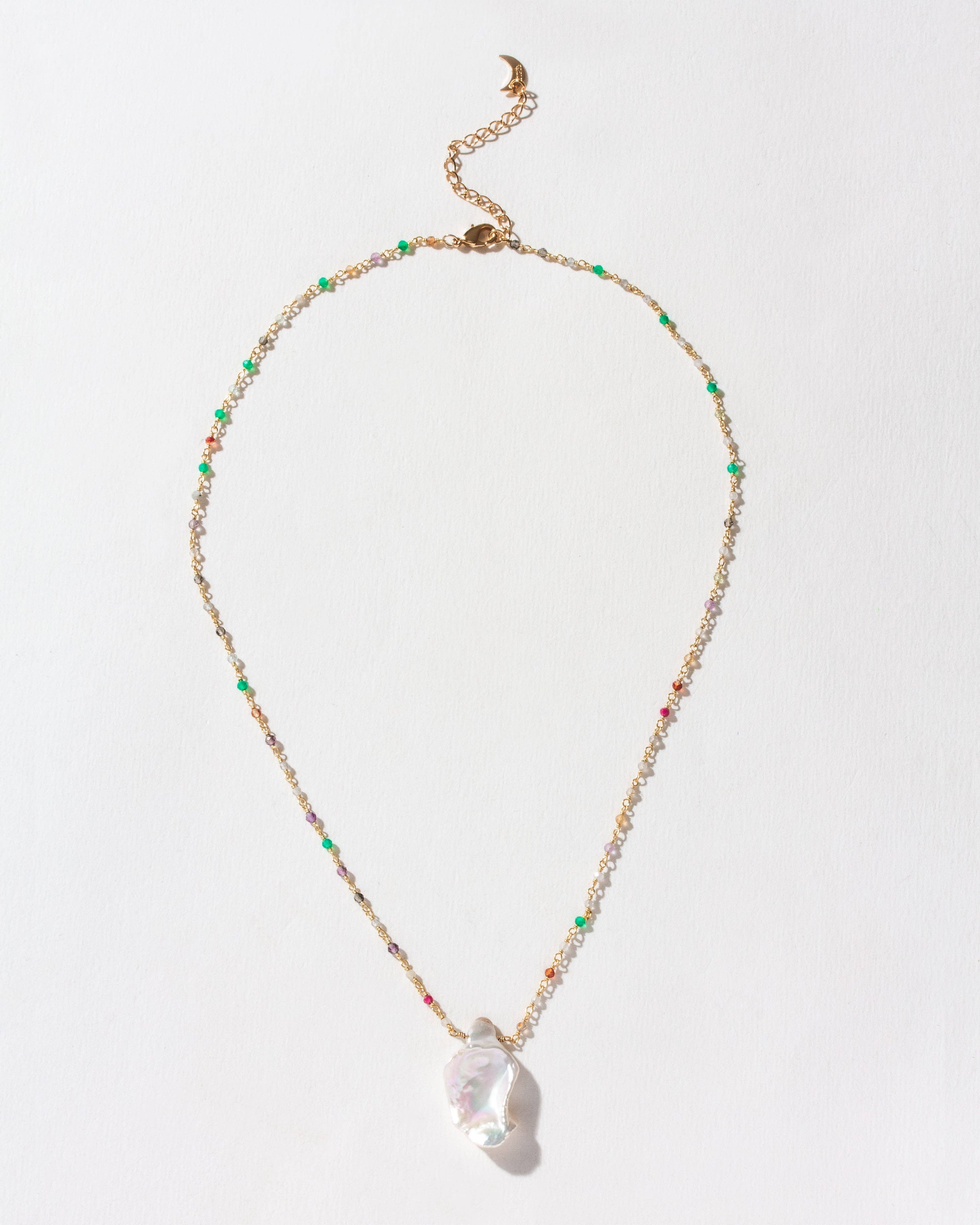 Colorful Keshi Pearl Gemstone Necklace - Let's Bag It 