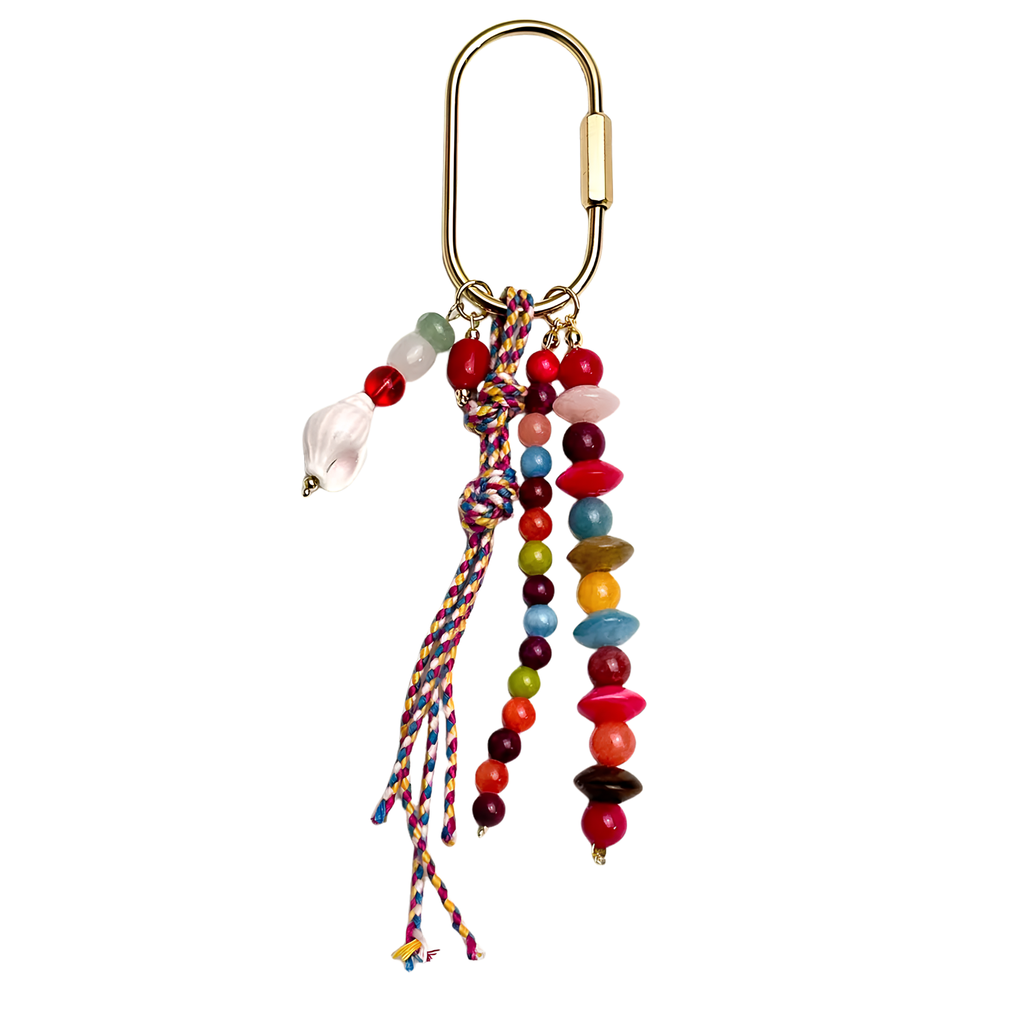 Creative Shell Heart Beaded Bag Charm