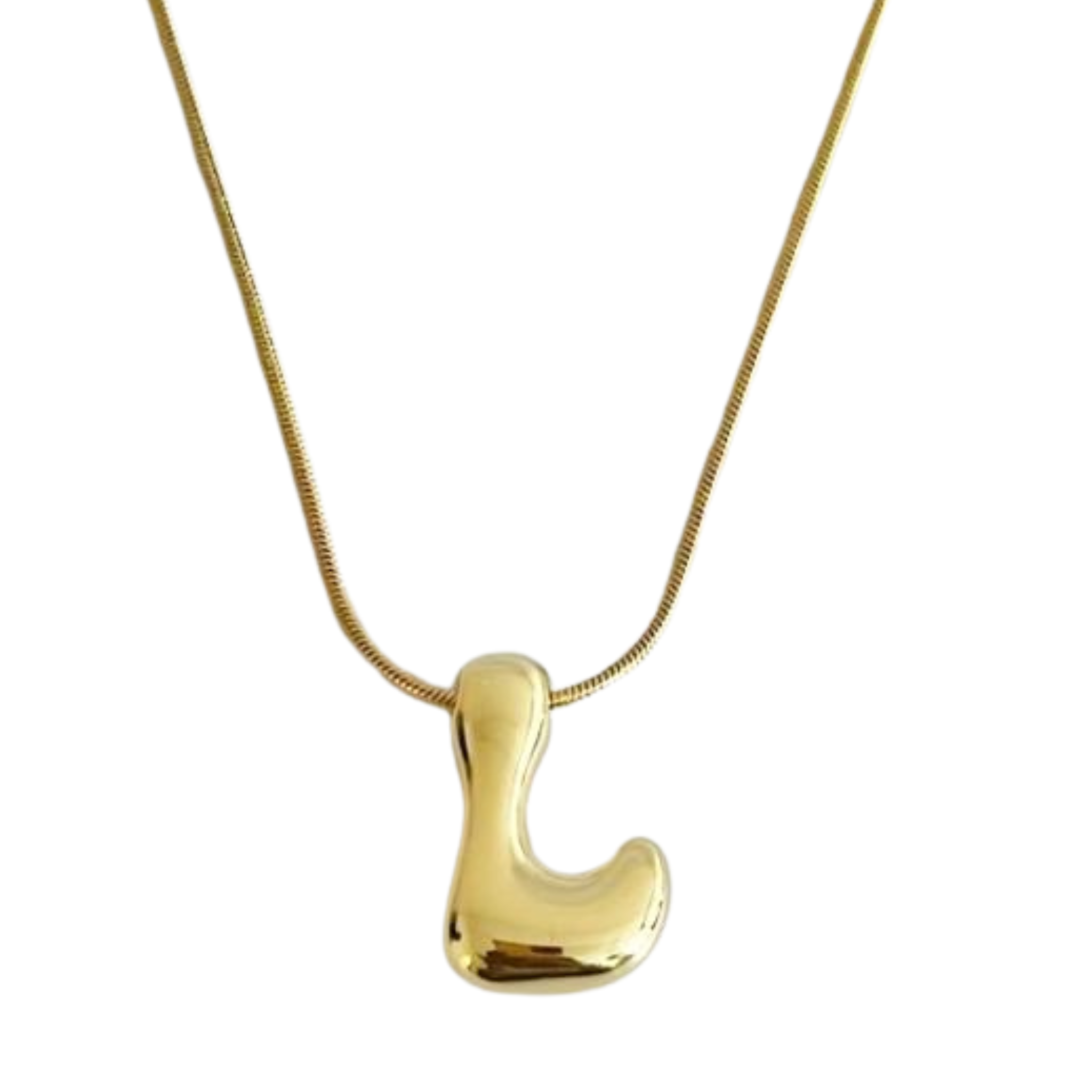 Balloon Letter Initial Necklace