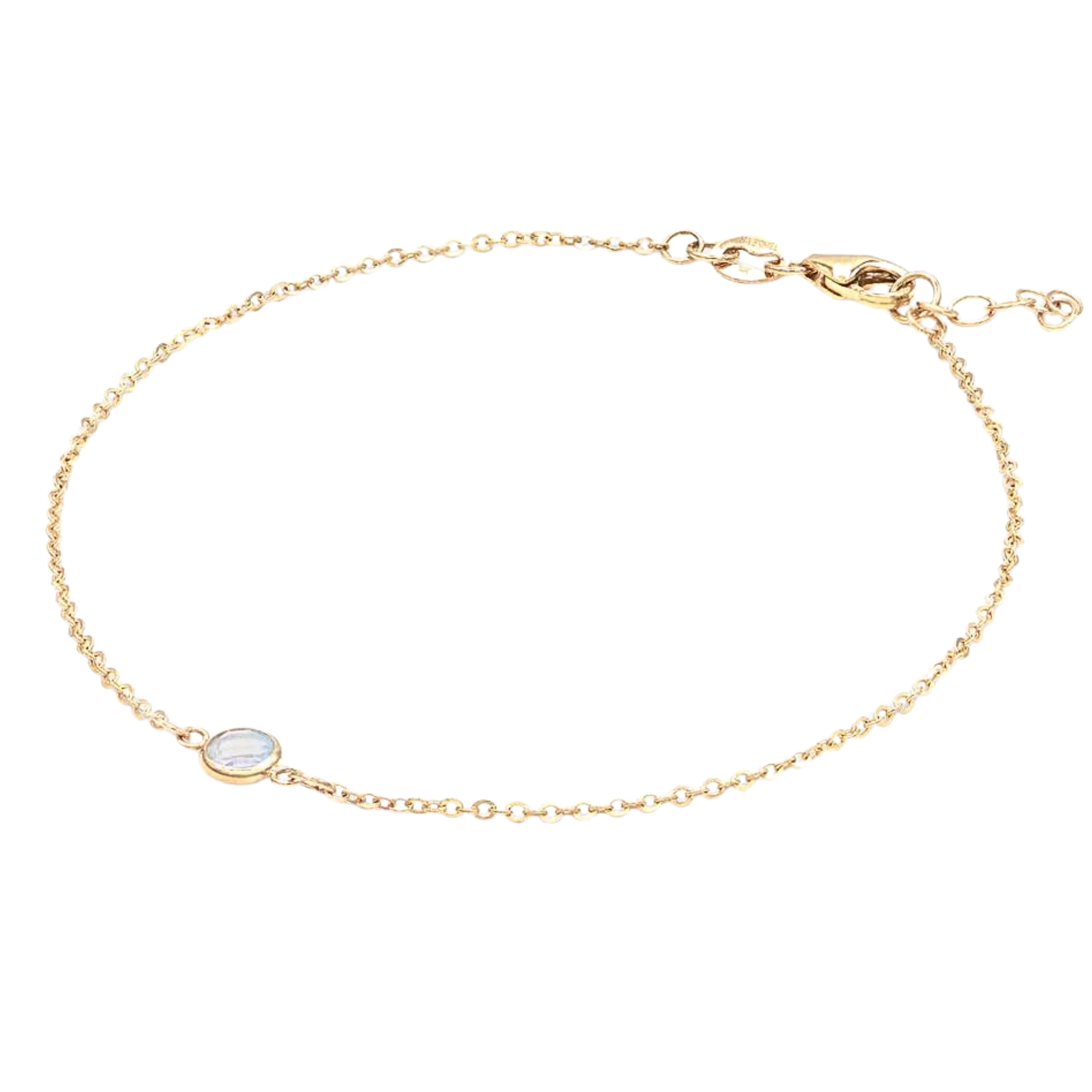 14k birthstone dainty bracelets