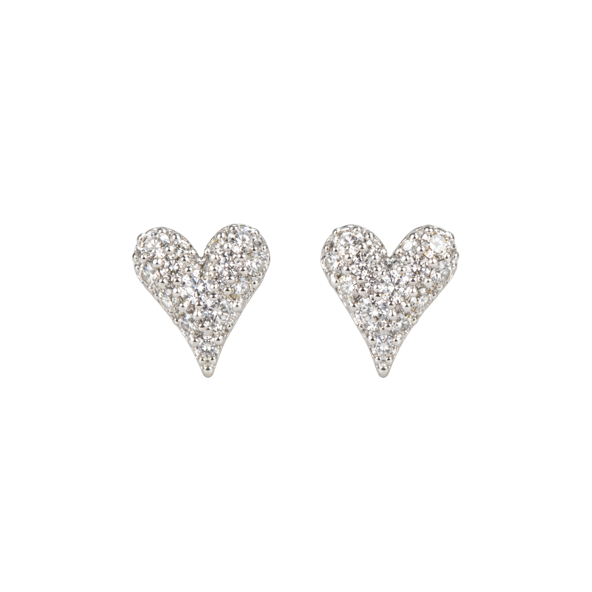 7x9mm Heart Earrings