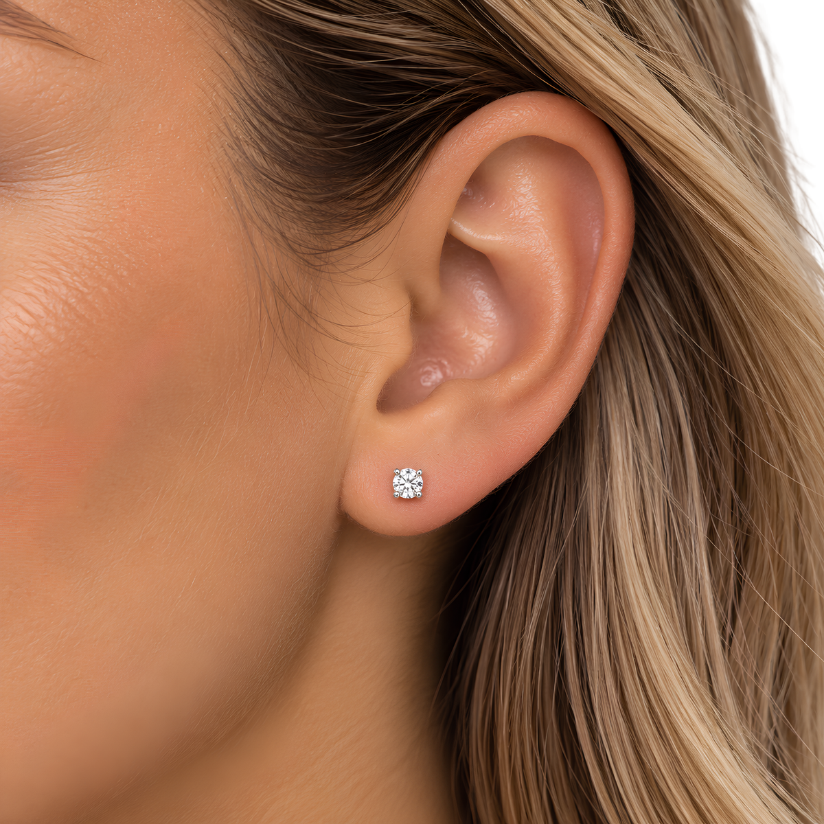 2mm Stone Earrings